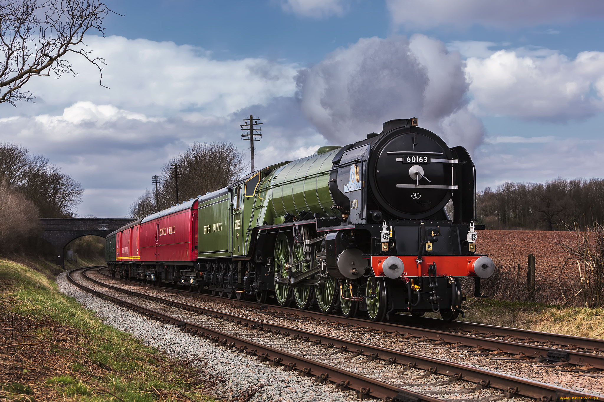 техника, паровозы, паровоз, дорога, рельсы, железная