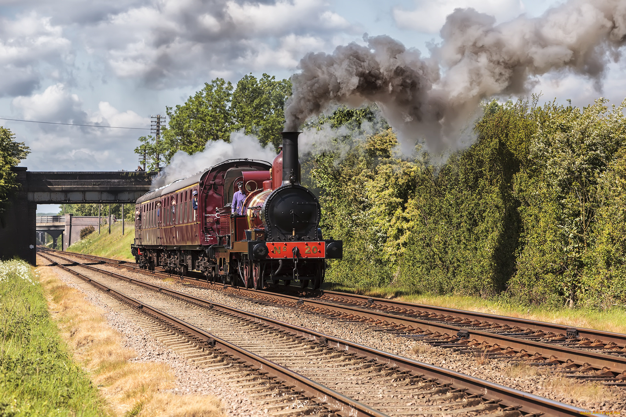 техника, паровозы, паровоз, рельсы, дорога, железная