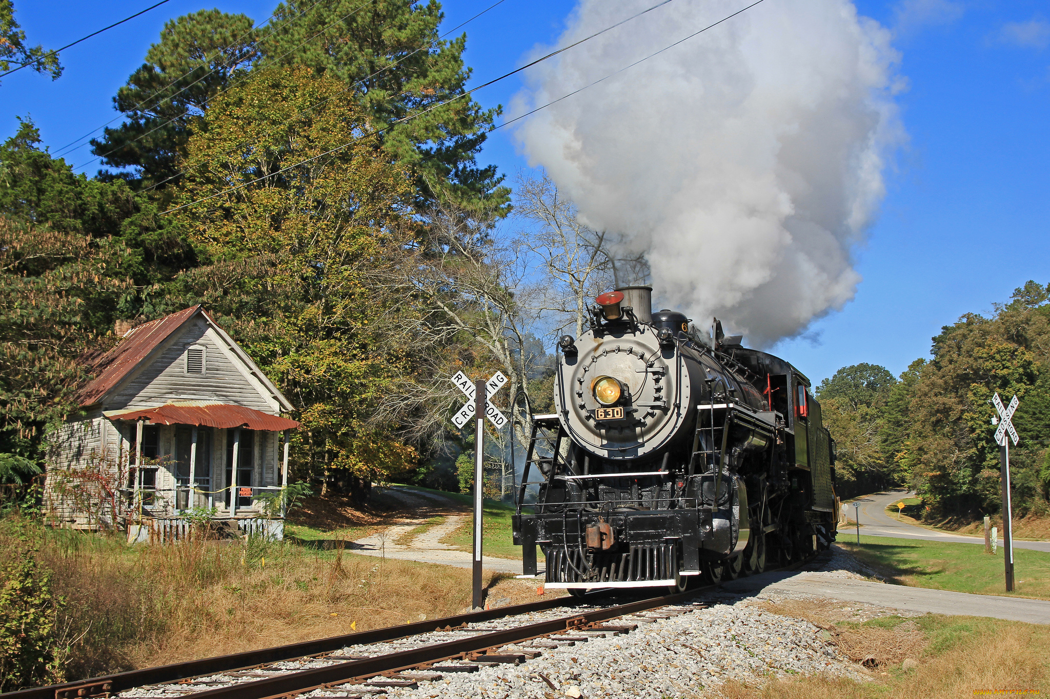 техника, паровозы, паровоз, рельсы, дорога, железная