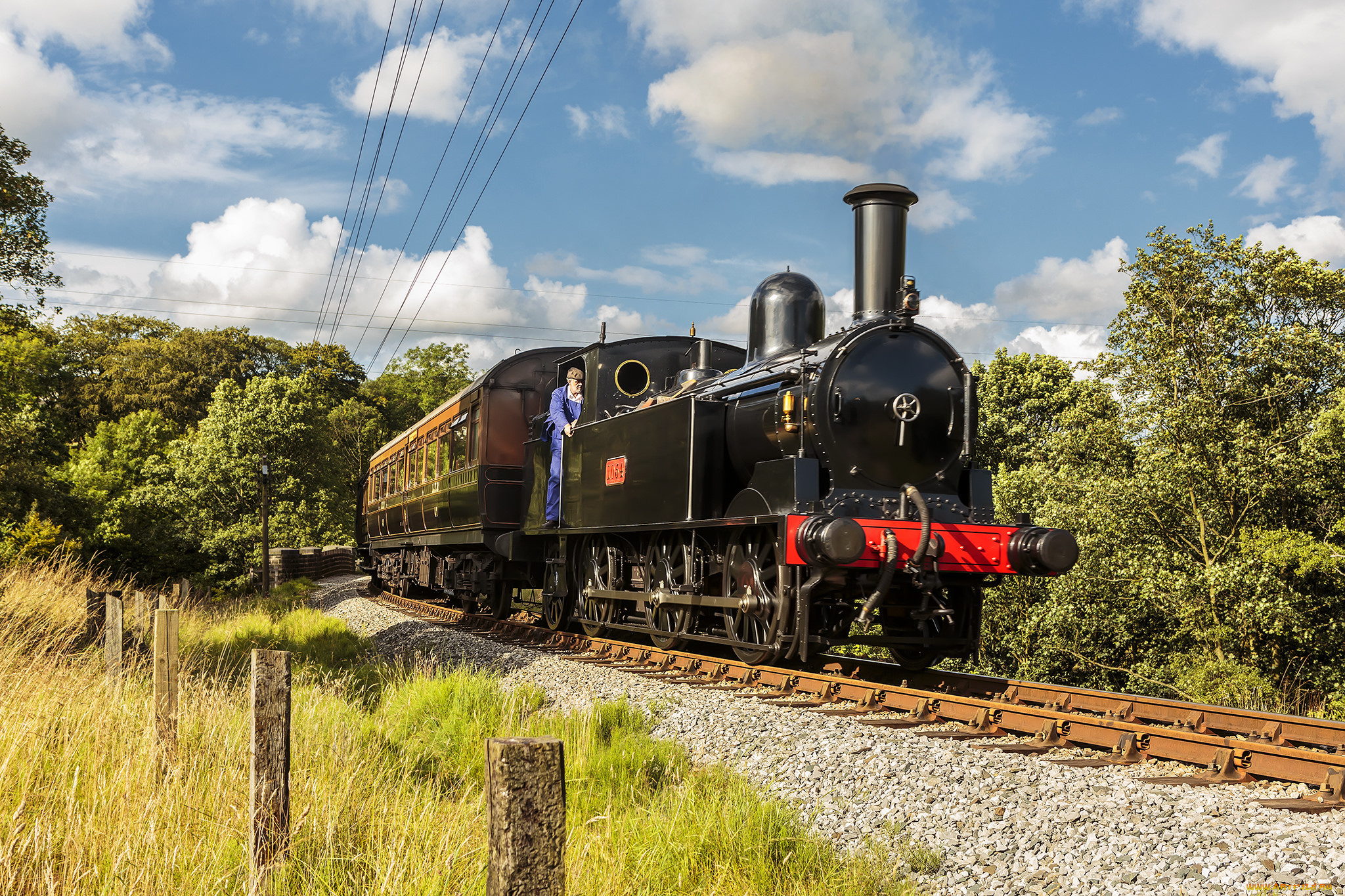 техника, паровозы, паровоз, железная, дорога, рельсы