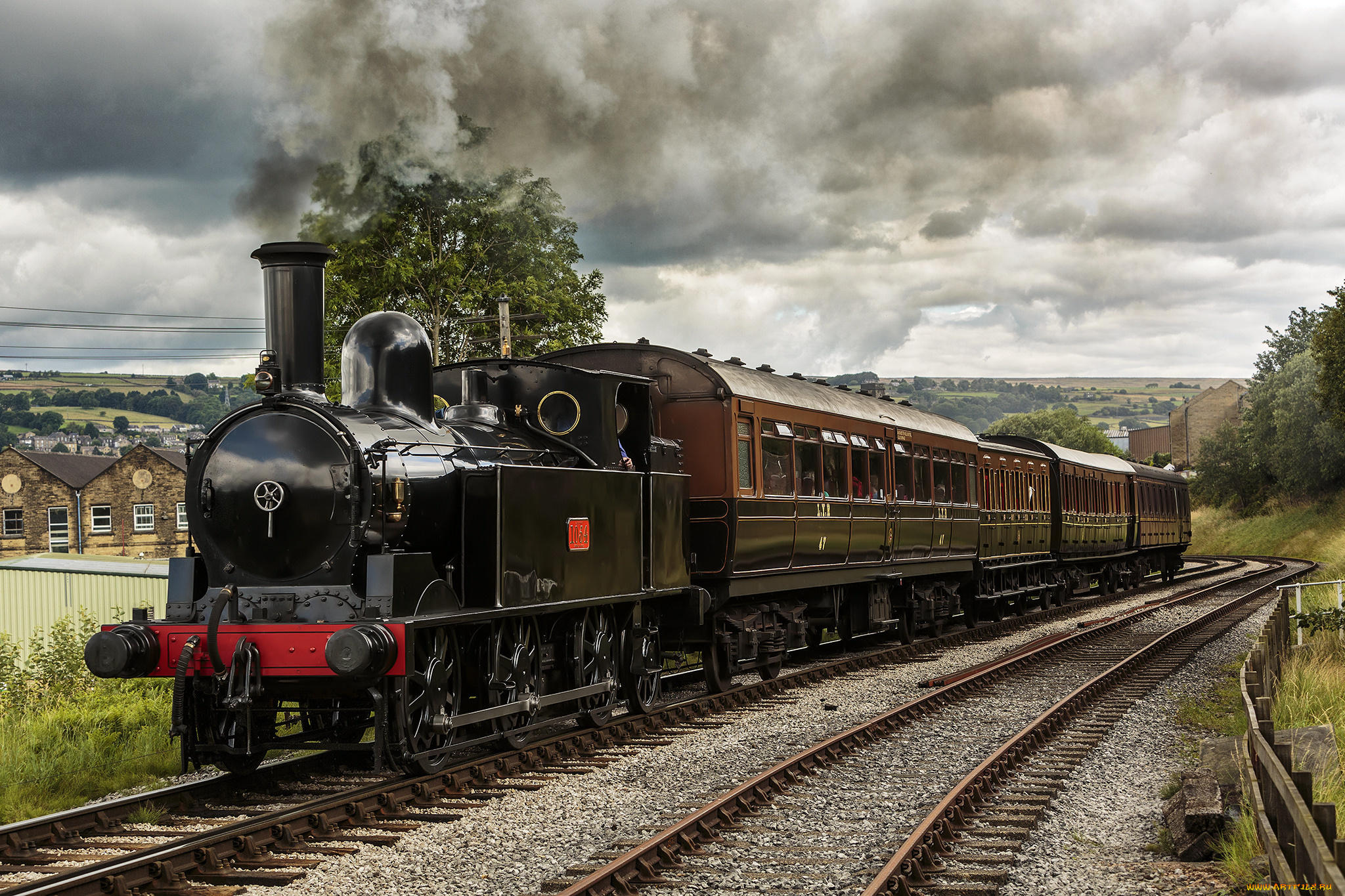 техника, паровозы, железная, паровоз, дорога, рельсы