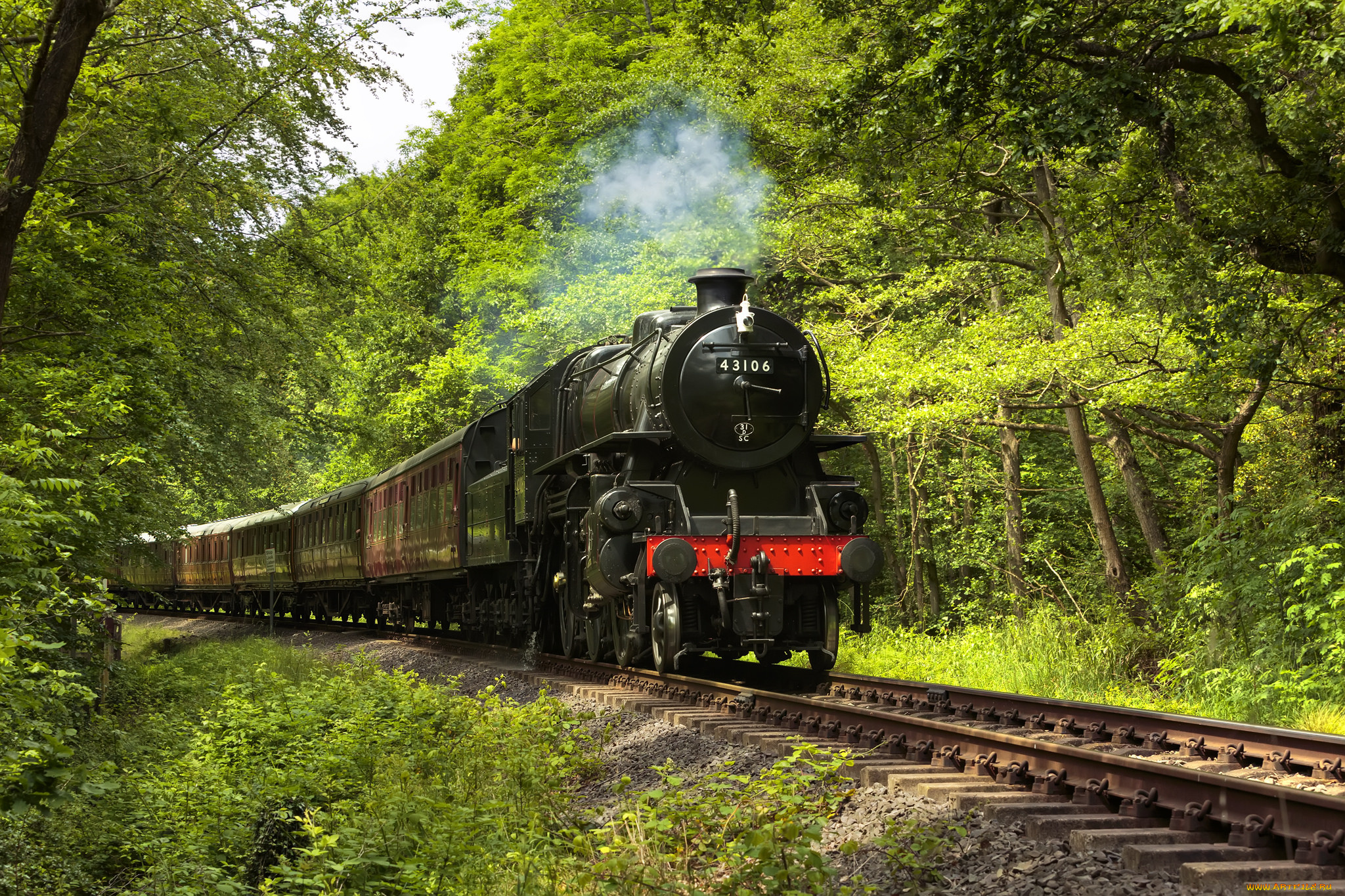 техника, паровозы, железная, паровоз, рельсы, дорога