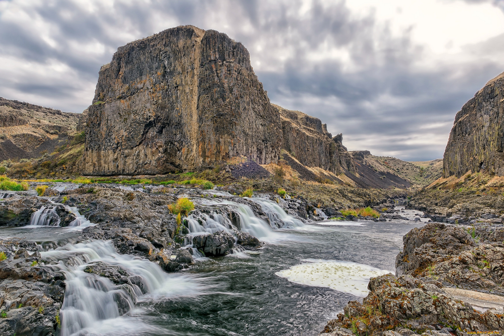 природа, реки, озера, скалы, каньон, река