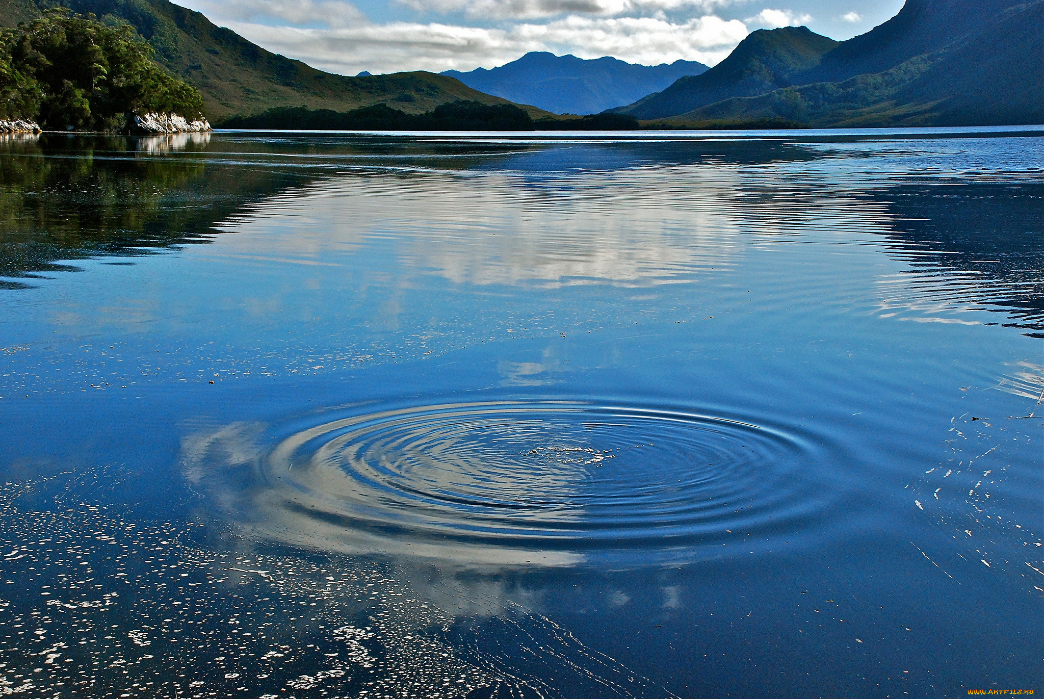 природа, реки, озера, круги, вода, австралия, озеро, горы