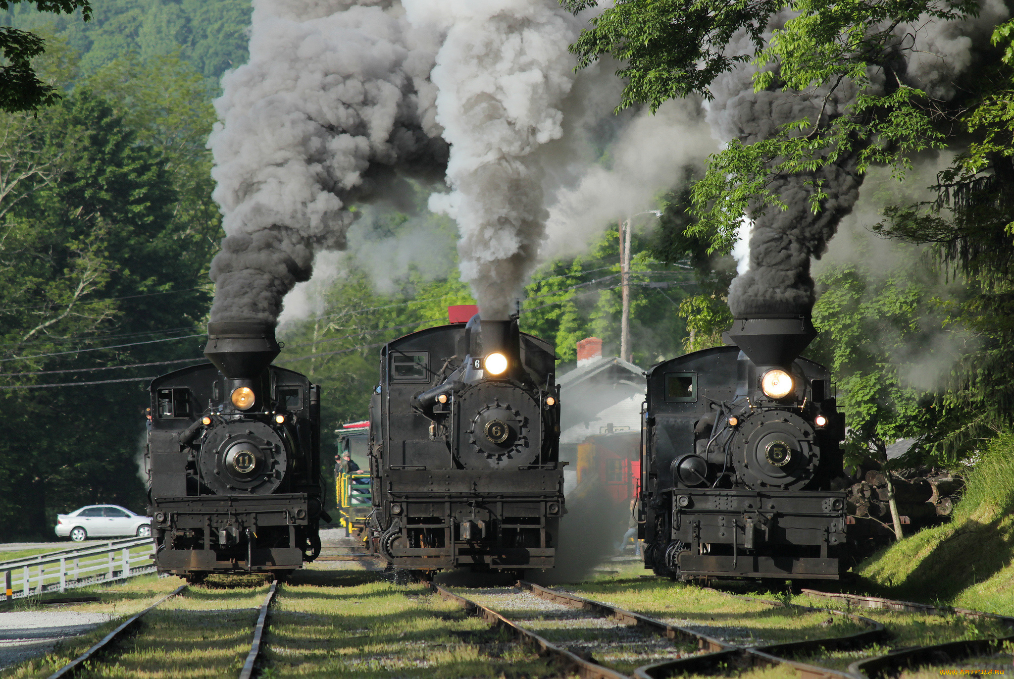 техника, паровозы, паровоз, рельсы, дорога, железная