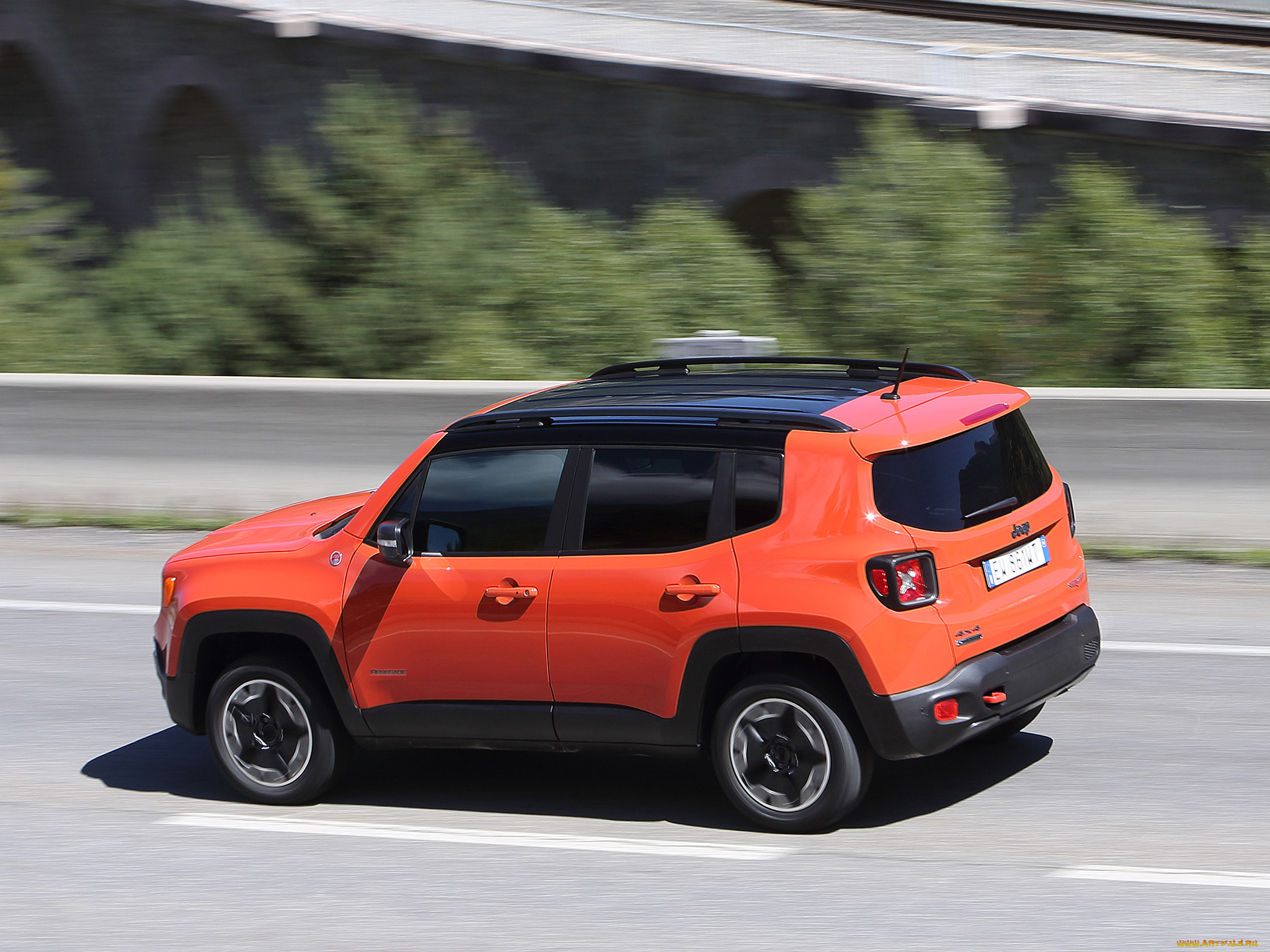 автомобили, jeep, красный, renegade, 2014г, eu-spec, trailhawk
