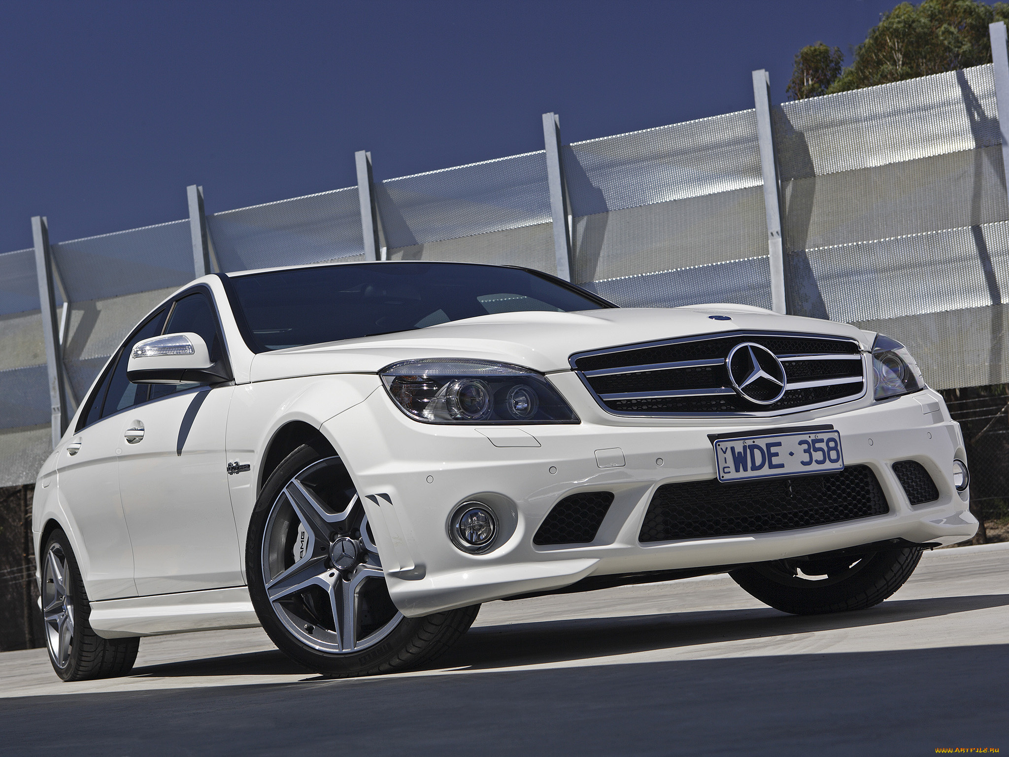 автомобили, mercedes-benz, amg, c, 63, w204, светлый, au-spec