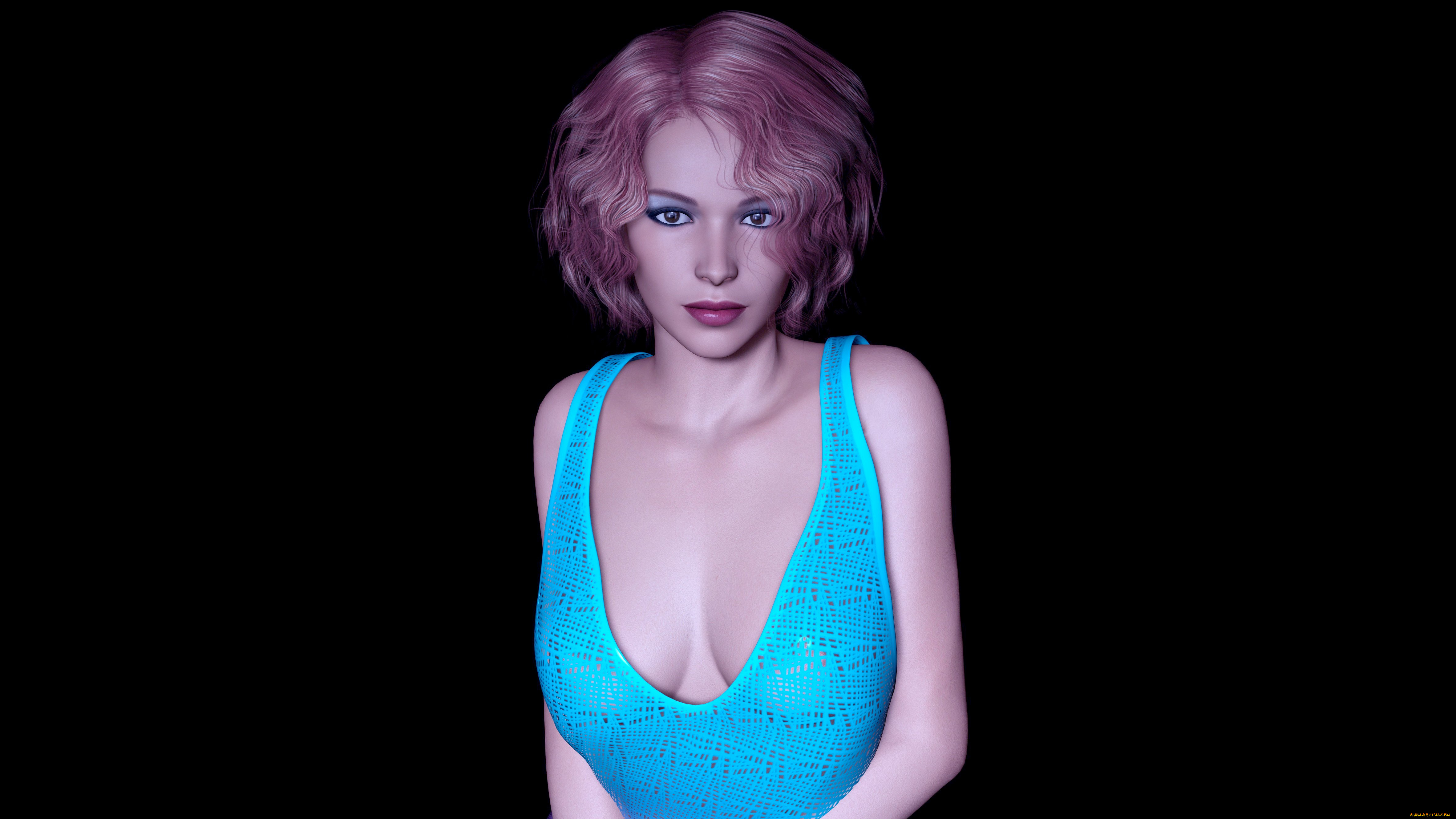 3д, графика, люди, , people, девушка, взгляд, фон