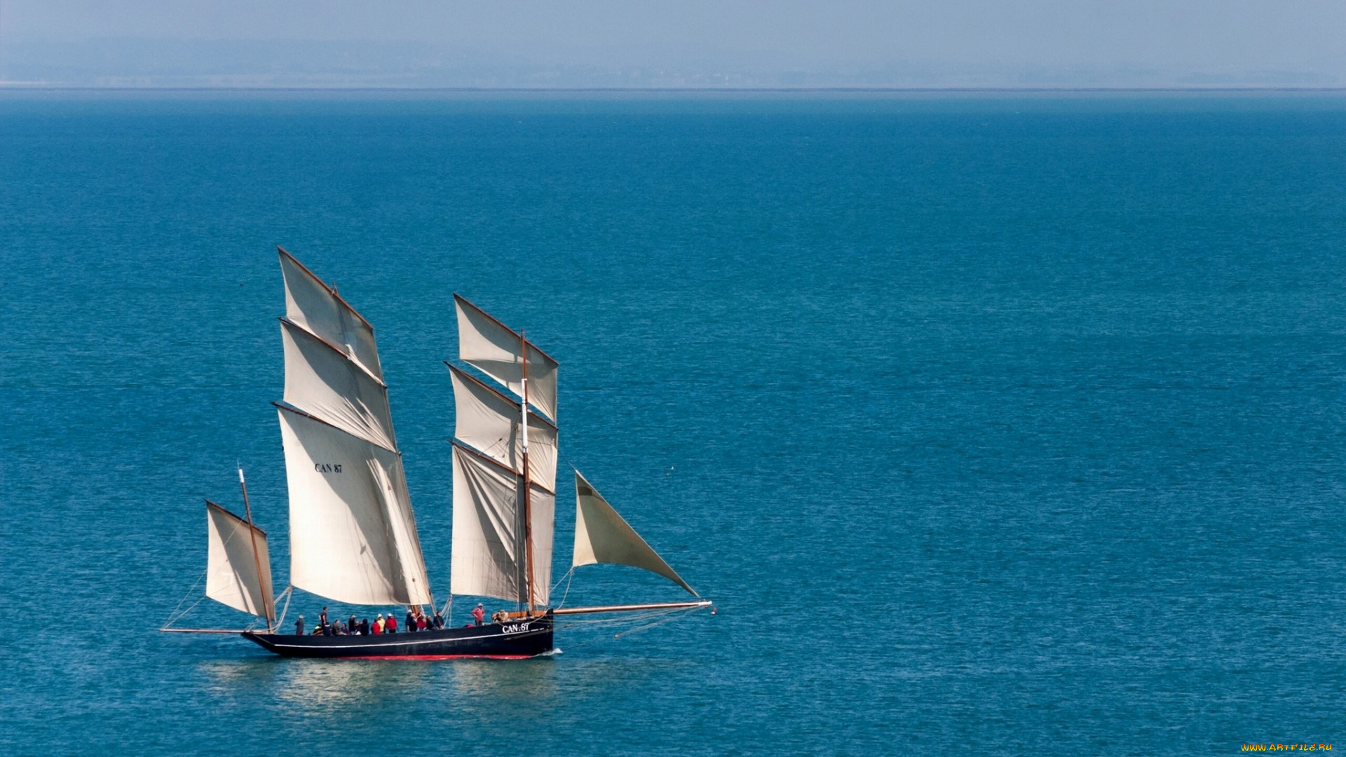 корабли, парусники, море, люггер, парусник, la, cancalaise