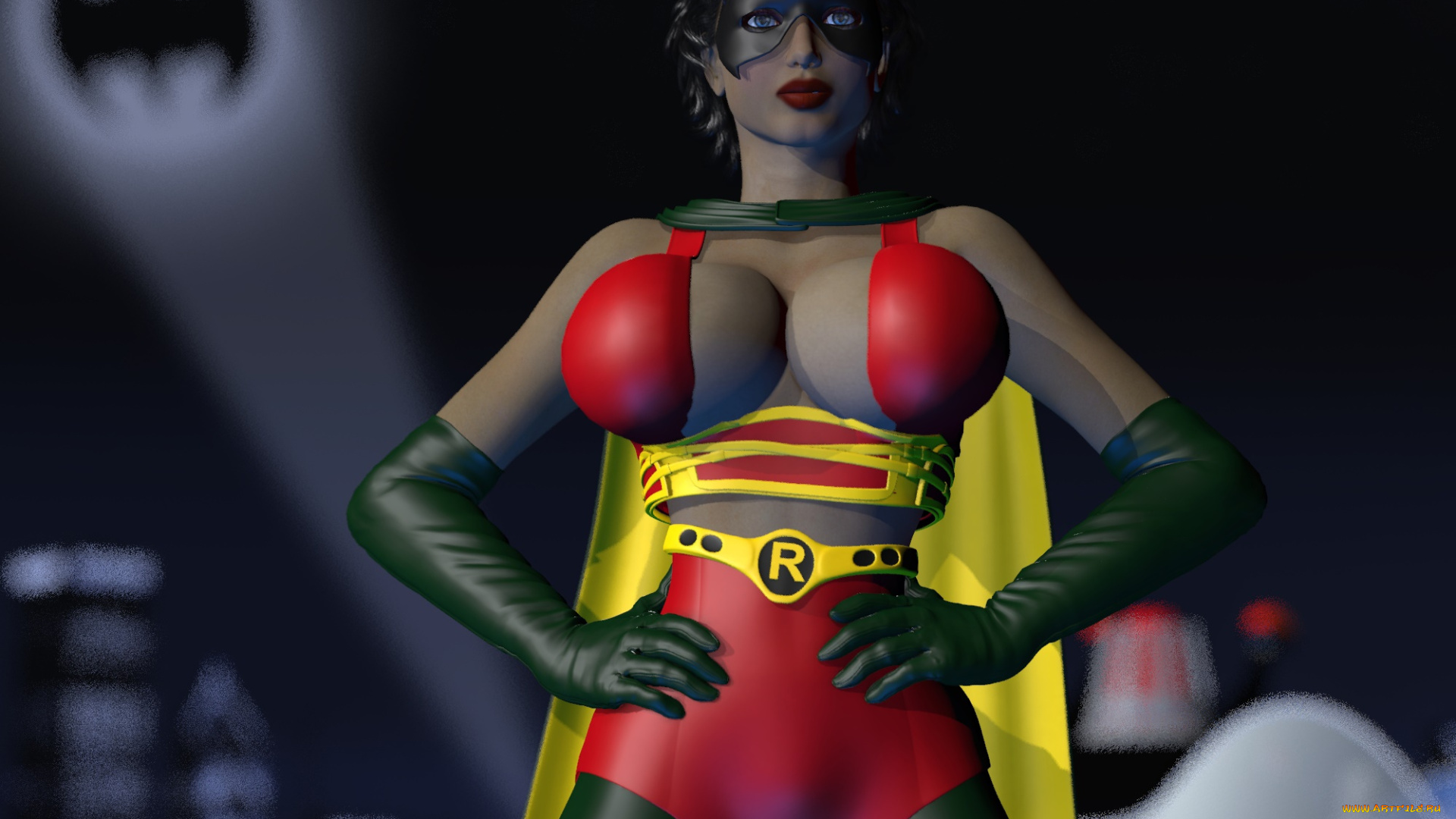 3д, графика, фантазия, , fantasy, взгляд, фон, девушка