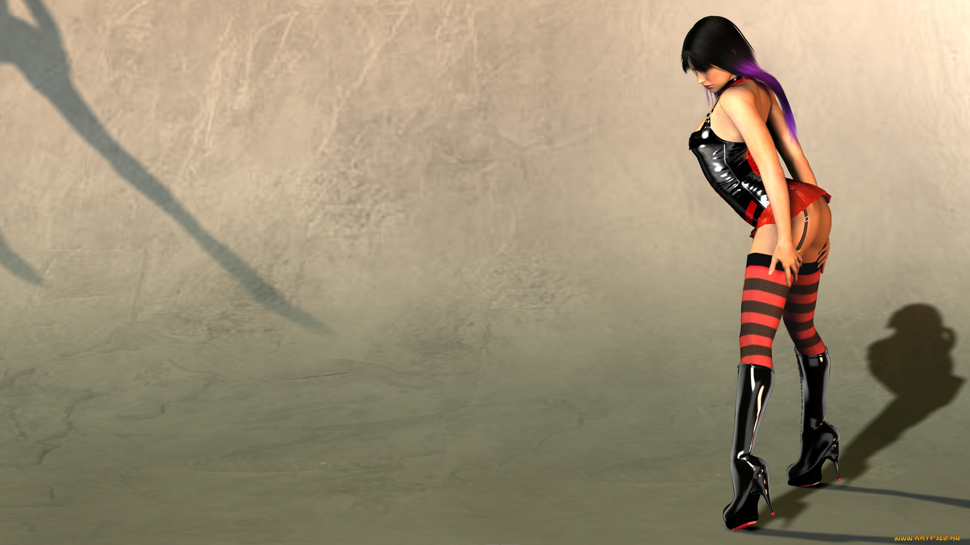 3д, графика, люди, , people, девушка, взгляд, фон