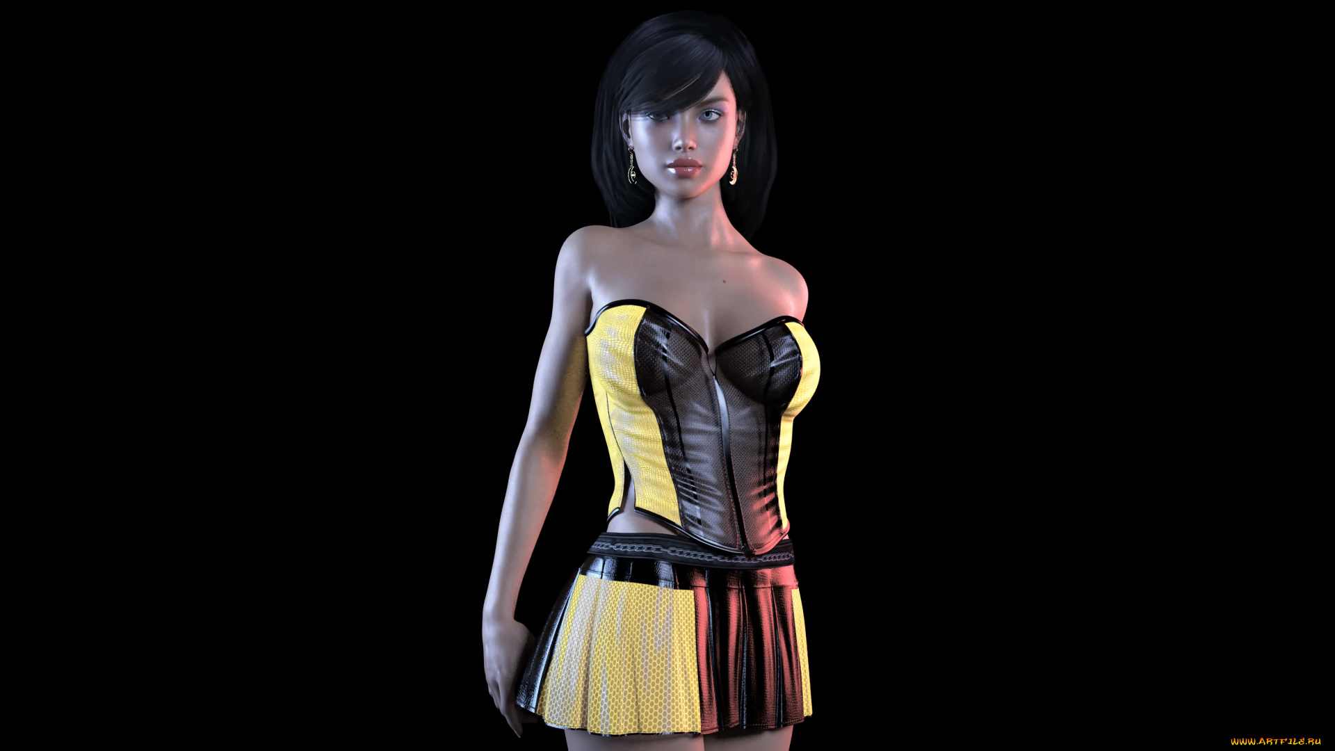 3д, графика, люди, , people, взгляд, девушка, фон