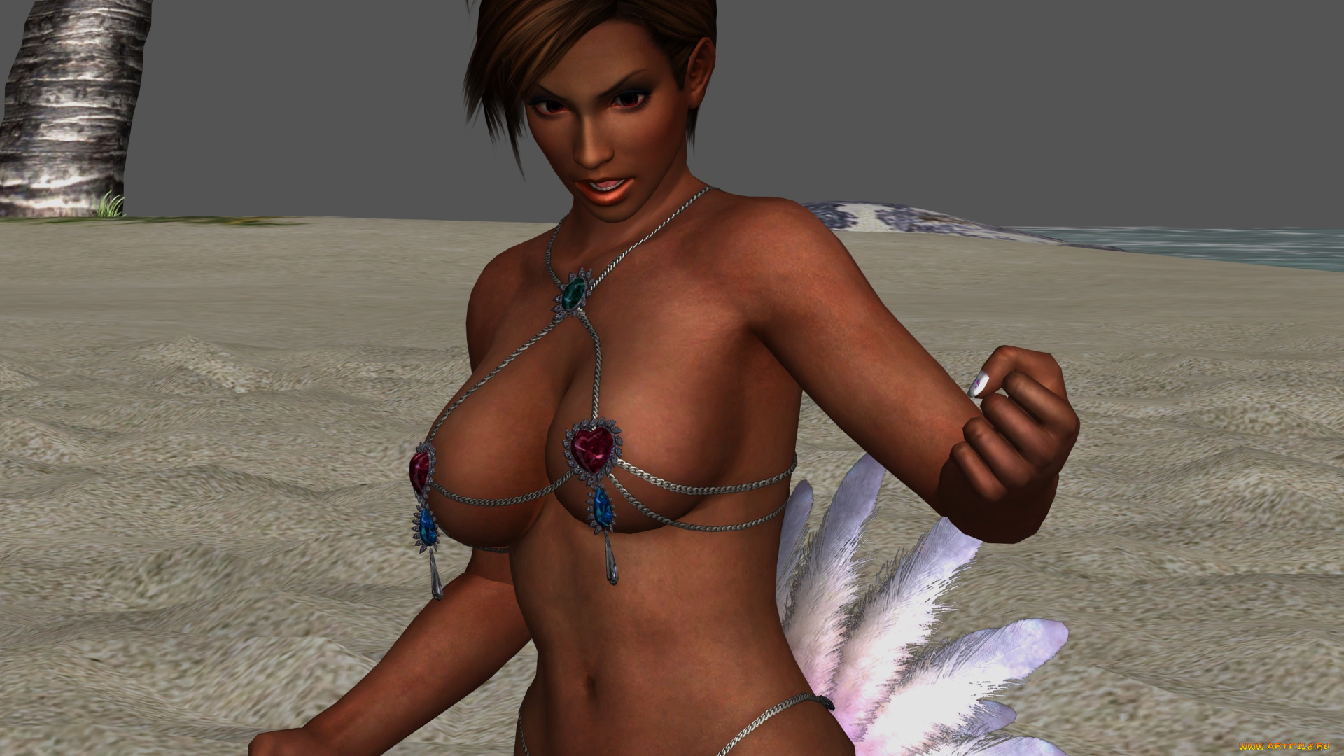 3д, графика, спорт, , sport, поза, фон, взгляд, девушка