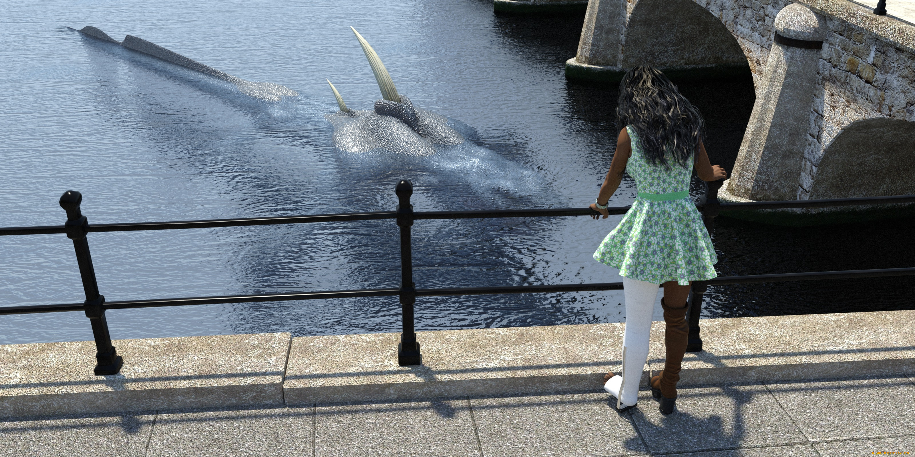 3д, графика, люди, , people, взгляд, девушка, фон