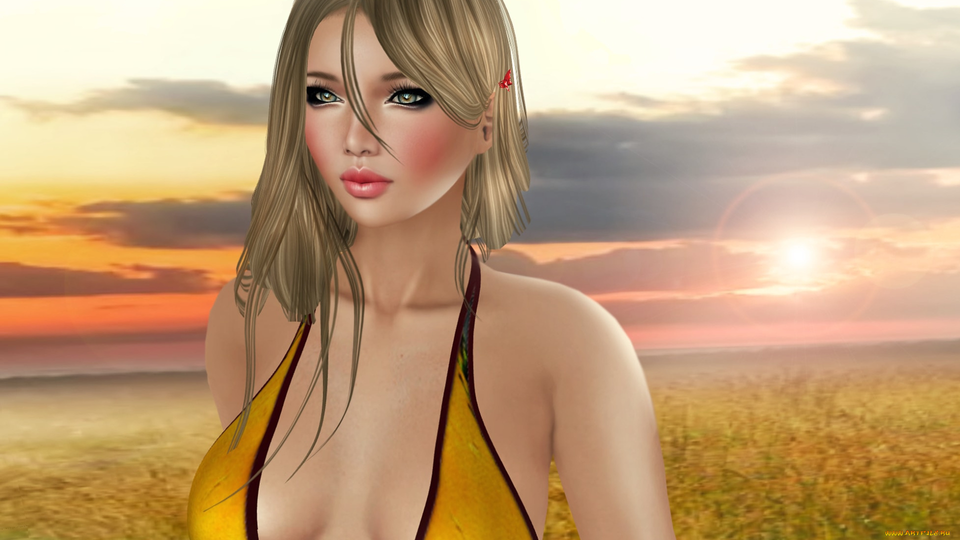 3д, графика, люди, , people, девушка