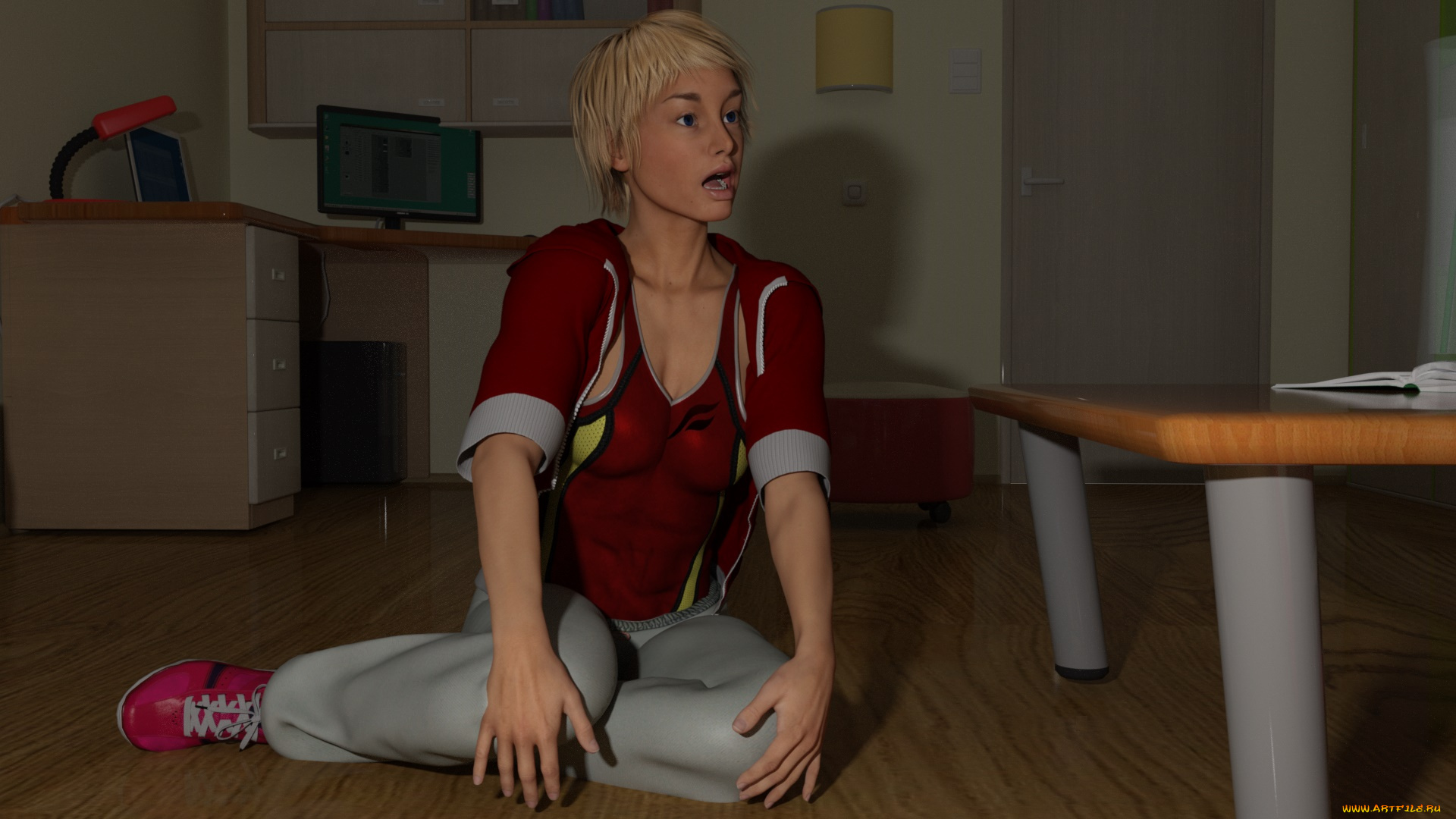 3д, графика, люди, , people, девушка, взгляд, фон