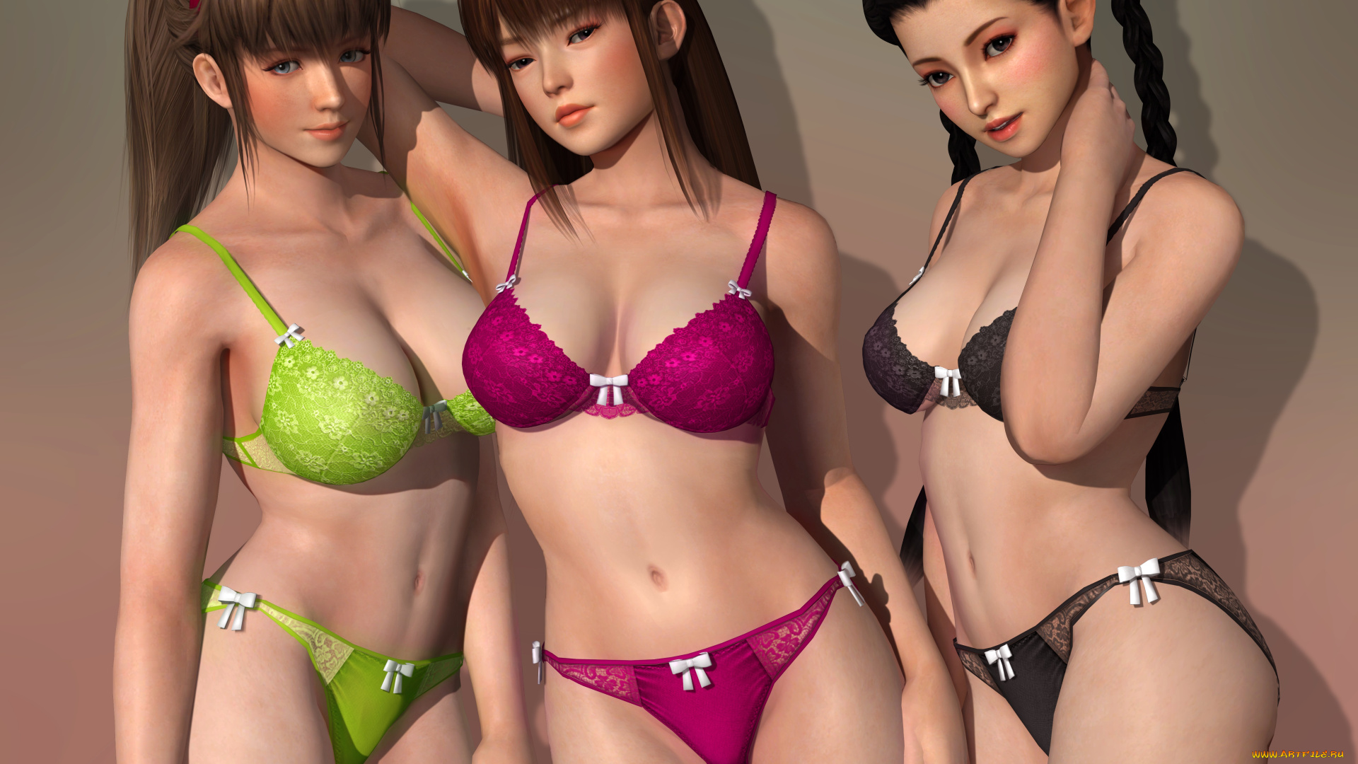 3д, графика, люди, , people, фон, взгляд, девушки