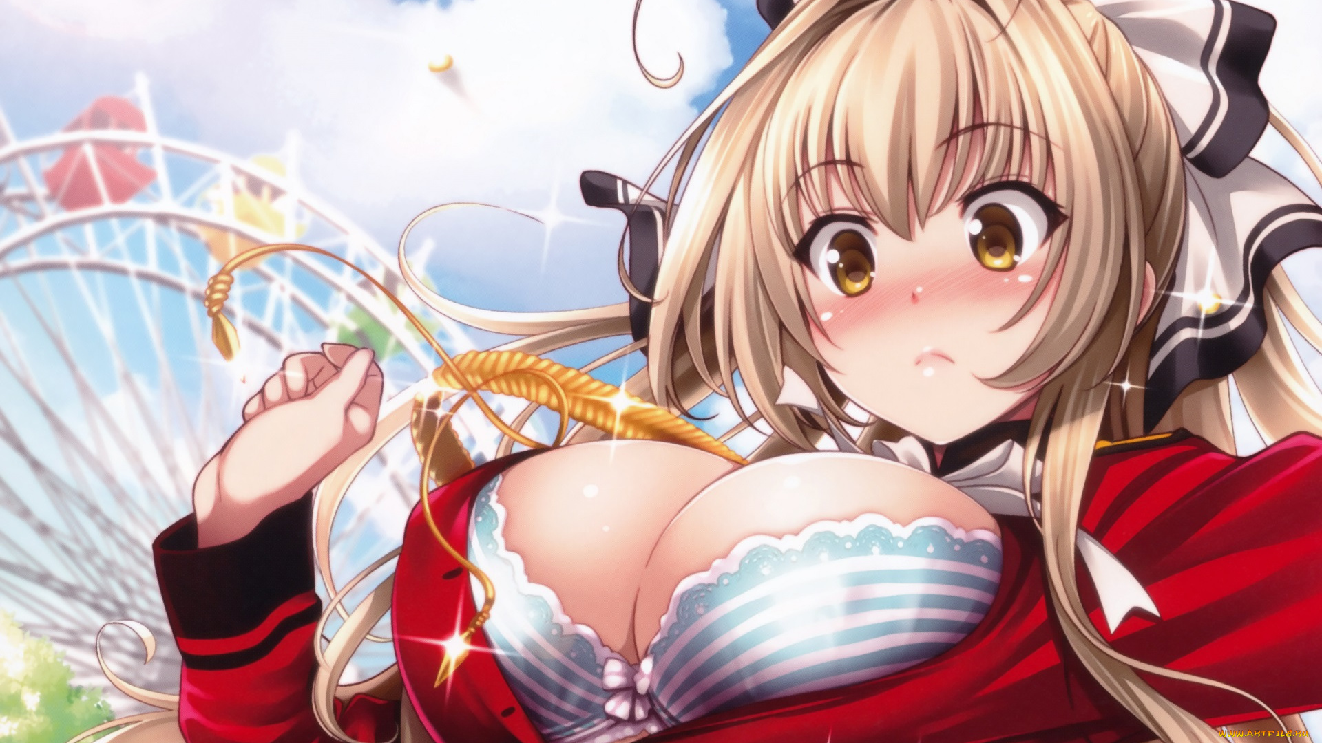 аниме, amagi, brilliant, park, девушка