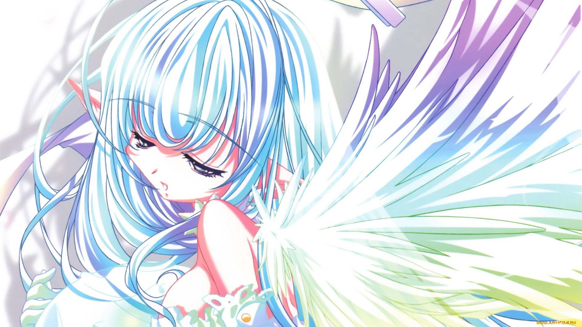 аниме, ангелы, , демоны, девушка