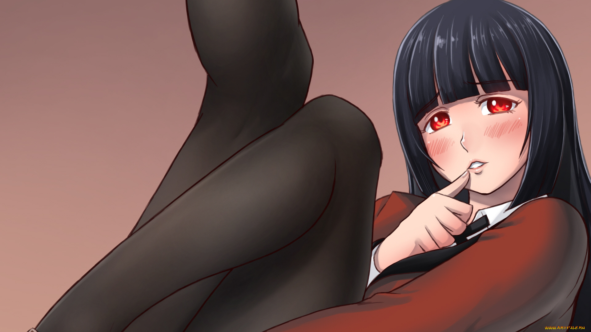 аниме, kakegurui, девушка