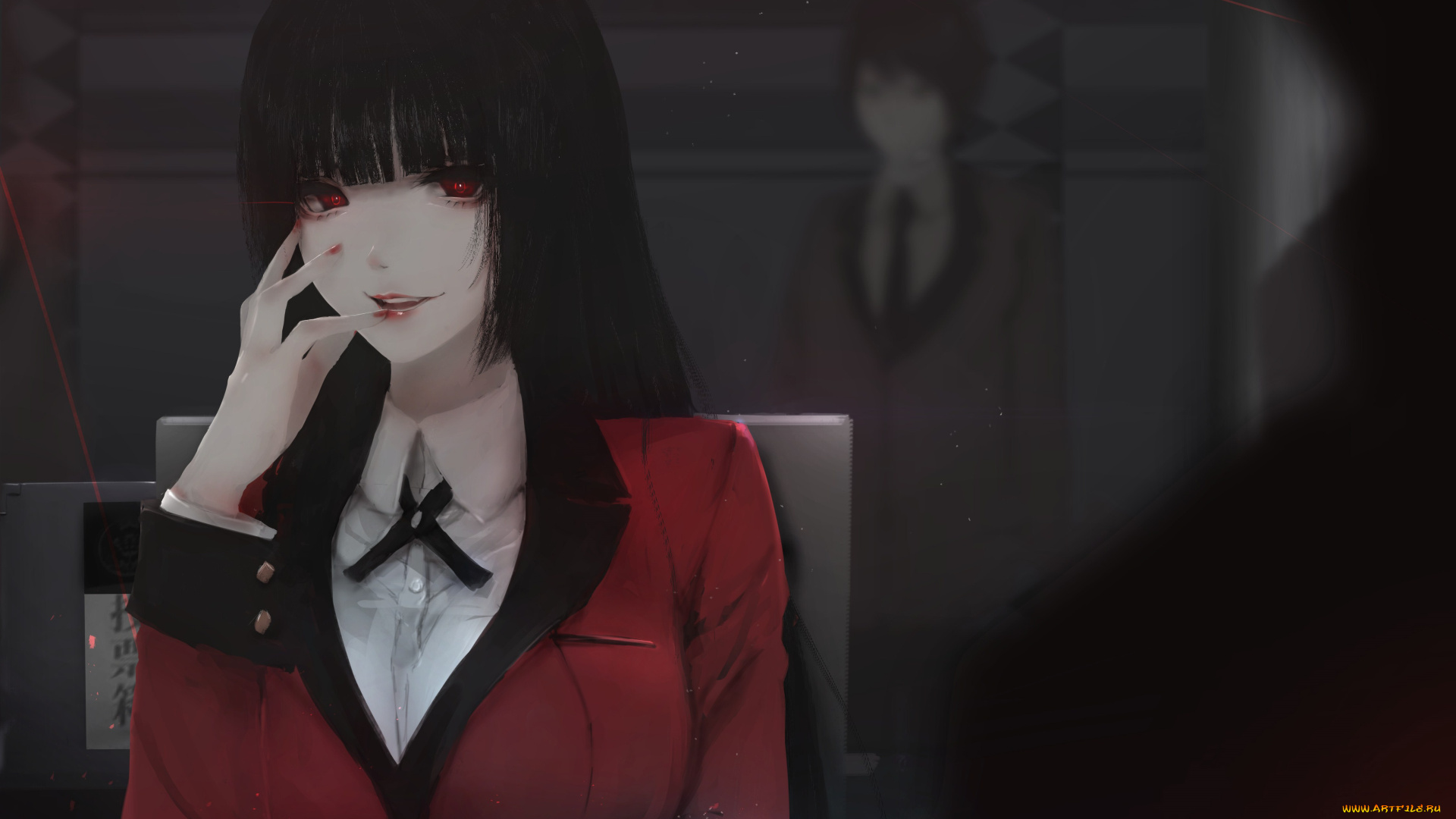 аниме, kakegurui, девушка