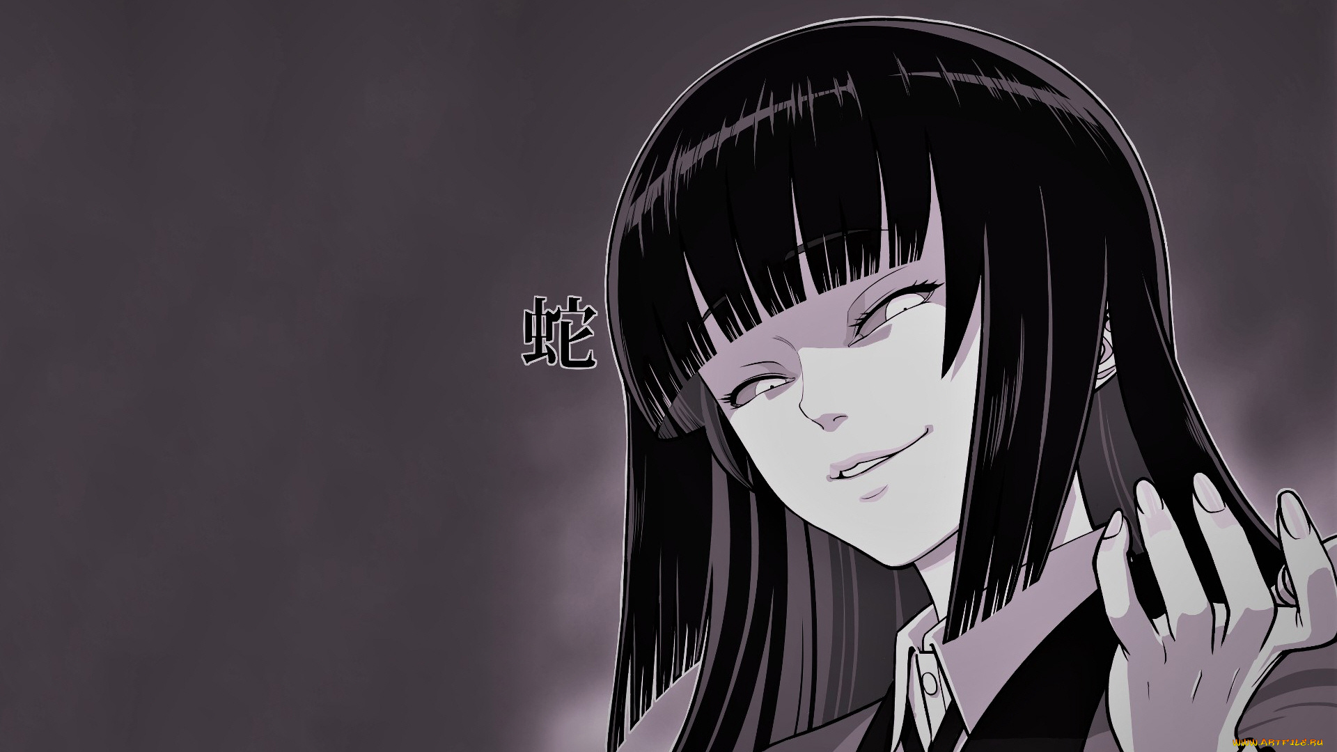 аниме, kakegurui, девушка