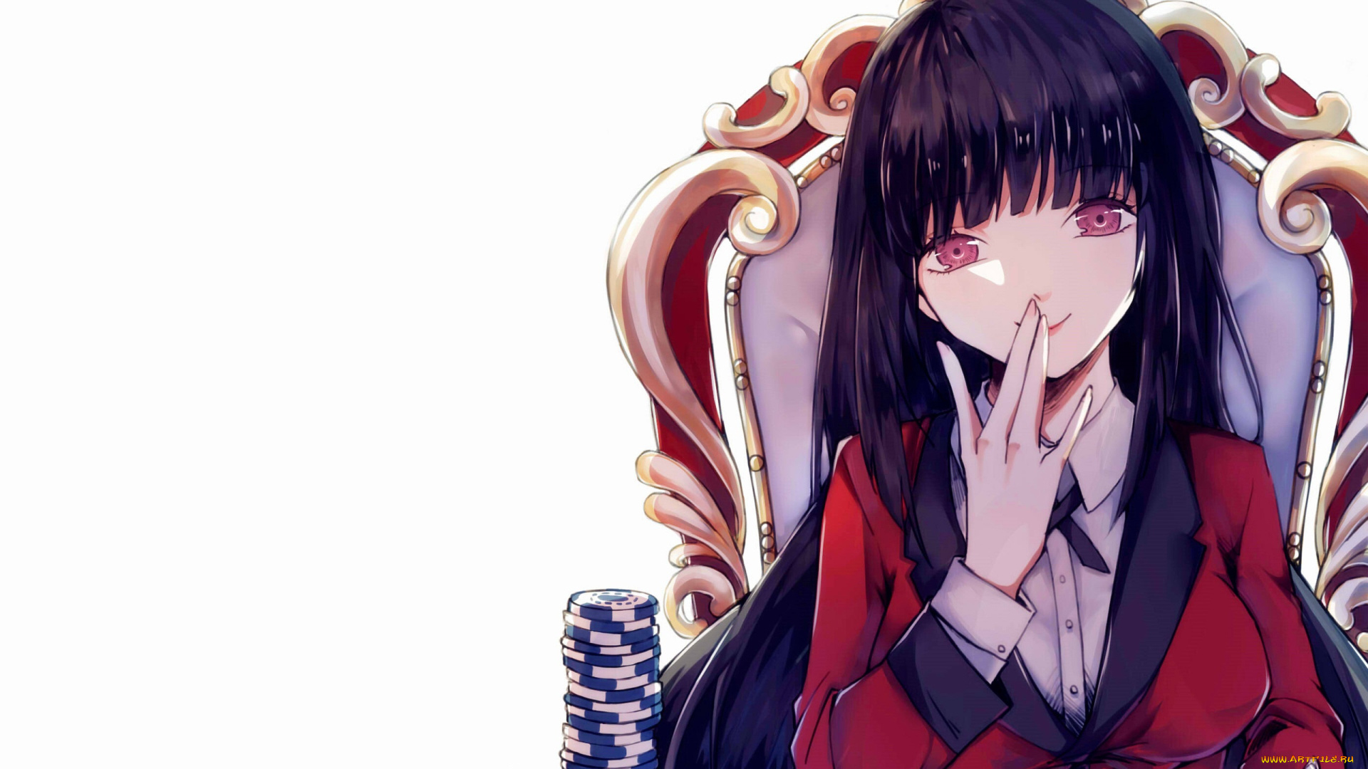 аниме, kakegurui, девушка