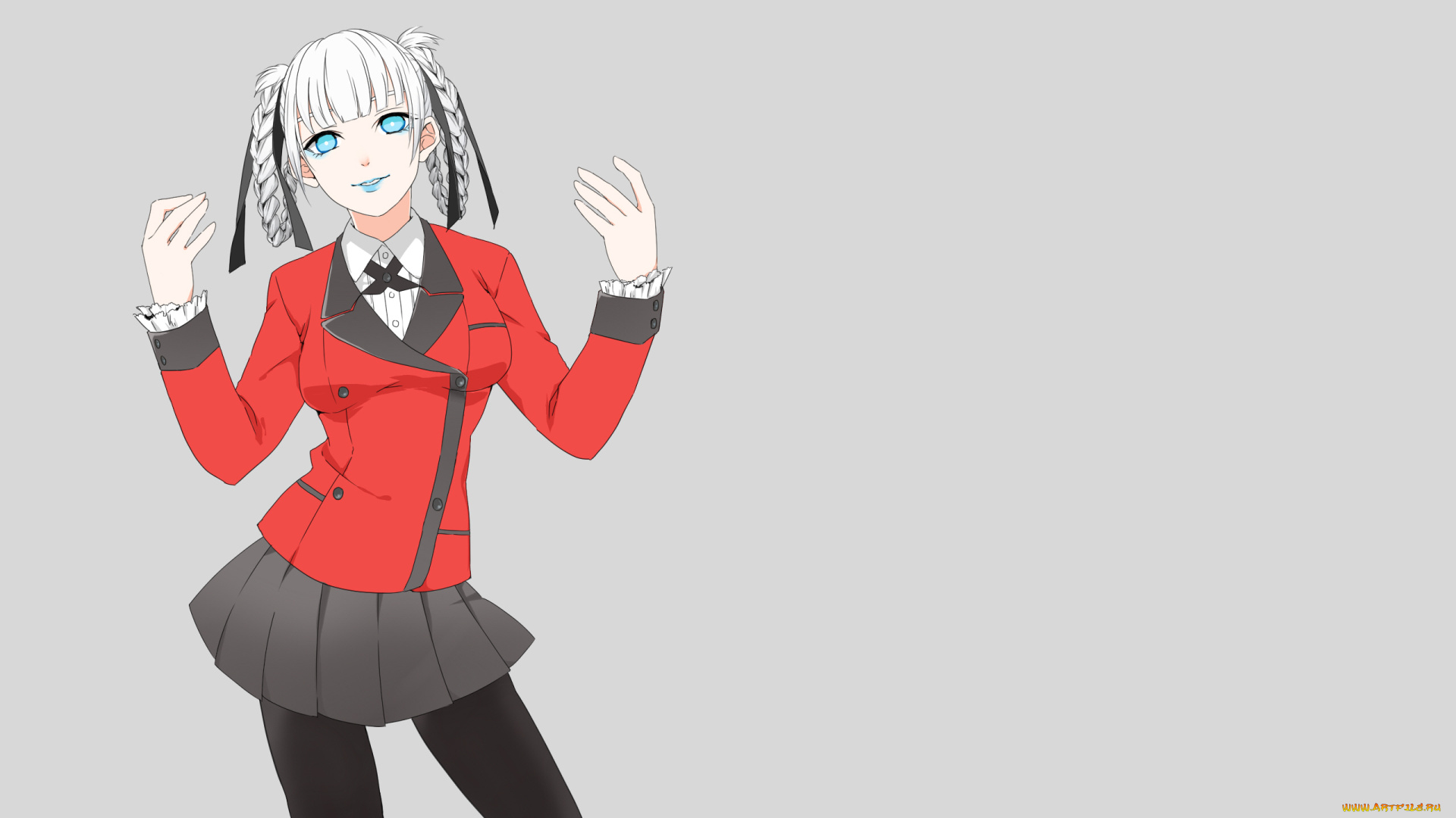 аниме, kakegurui, девушка