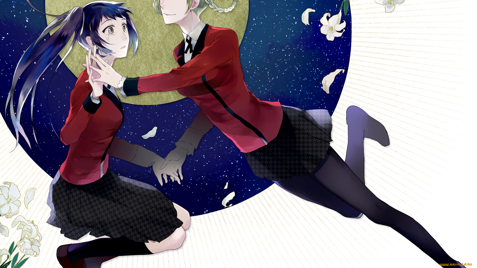 аниме, kakegurui, девушки