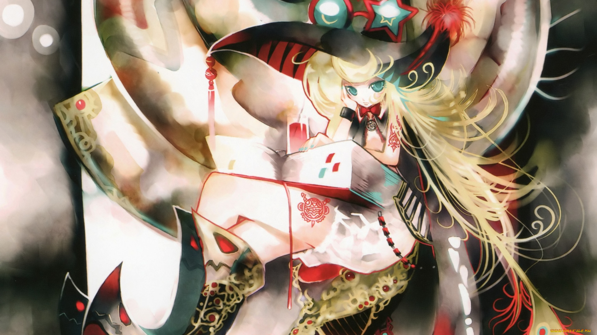 аниме, магия, , колдовство, , halloween, девушка