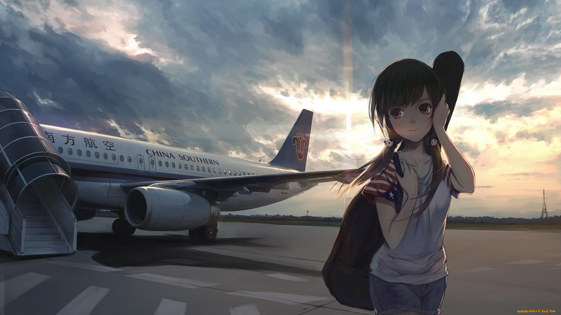 аниме, оружие, , техника, , технологии, девушка