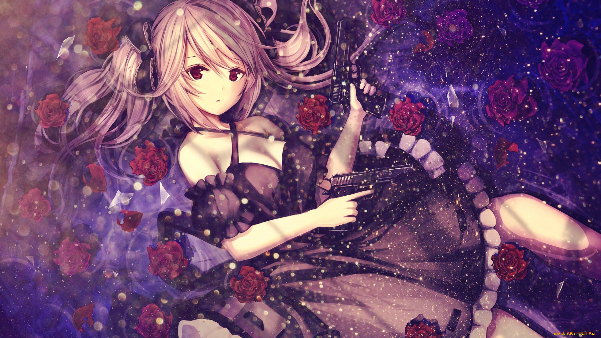 аниме, оружие, , техника, , технологии, девушка