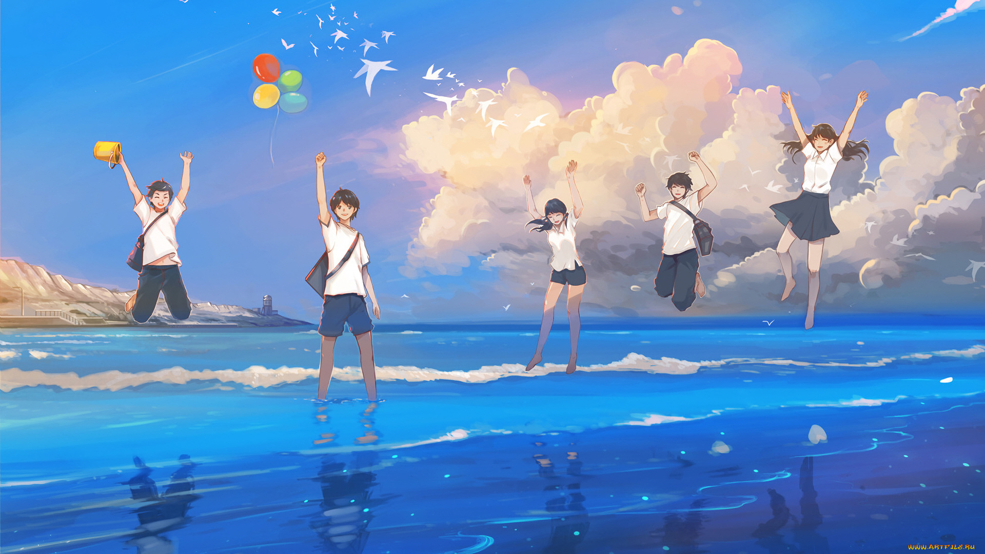 аниме, unknown, , другое, школьники