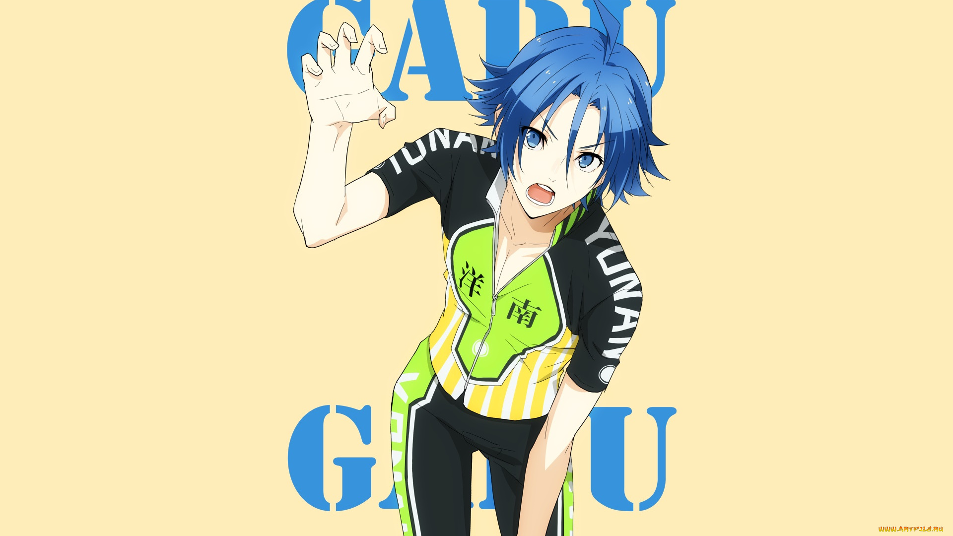 аниме, yowamushi, pedal, парень