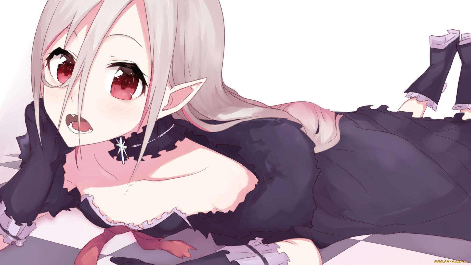 аниме, животные, , существа, девушка