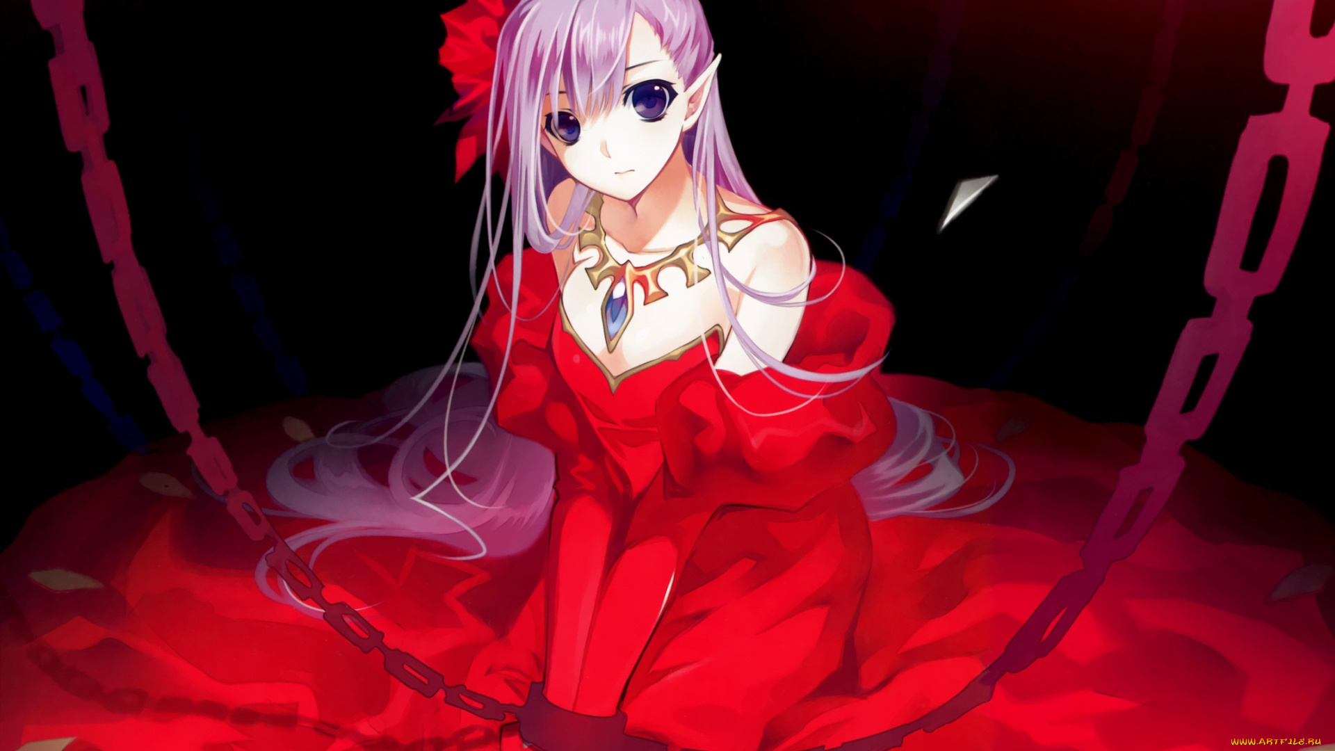 аниме, животные, , существа, девушка