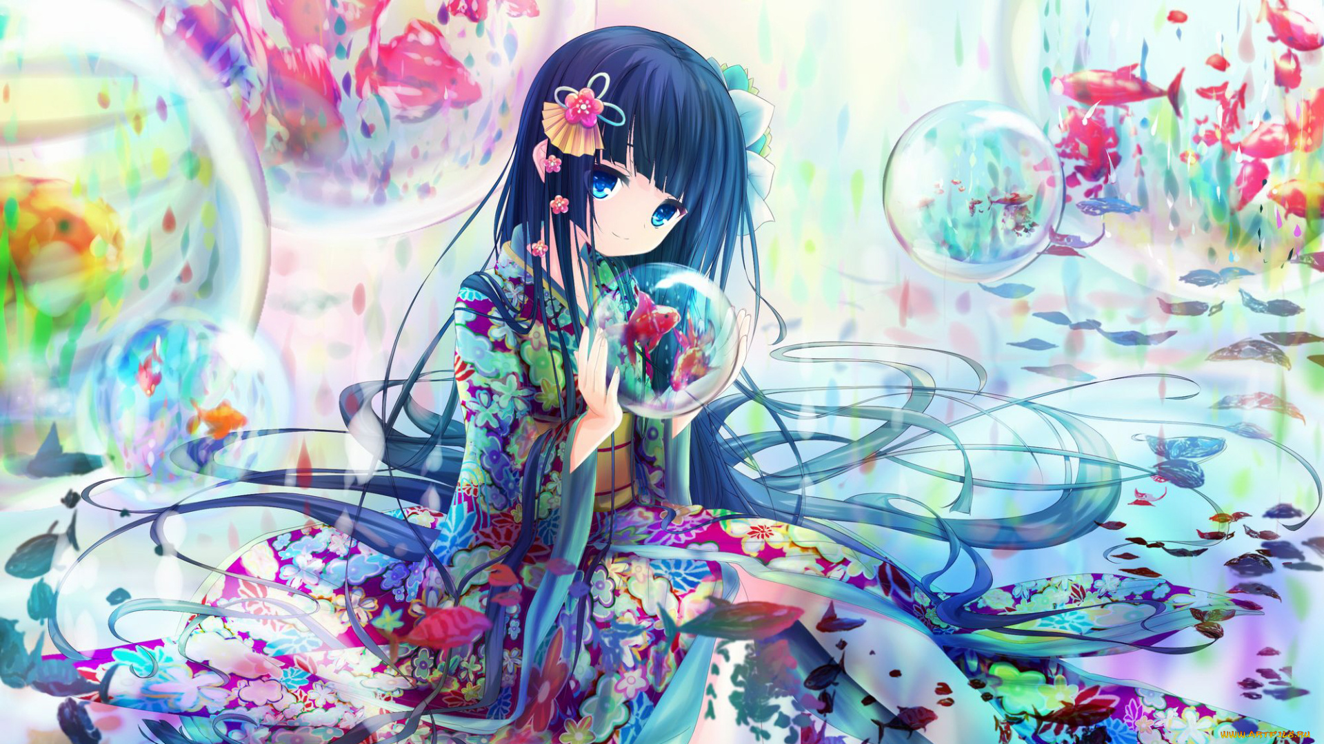 аниме, животные, , существа, девушка