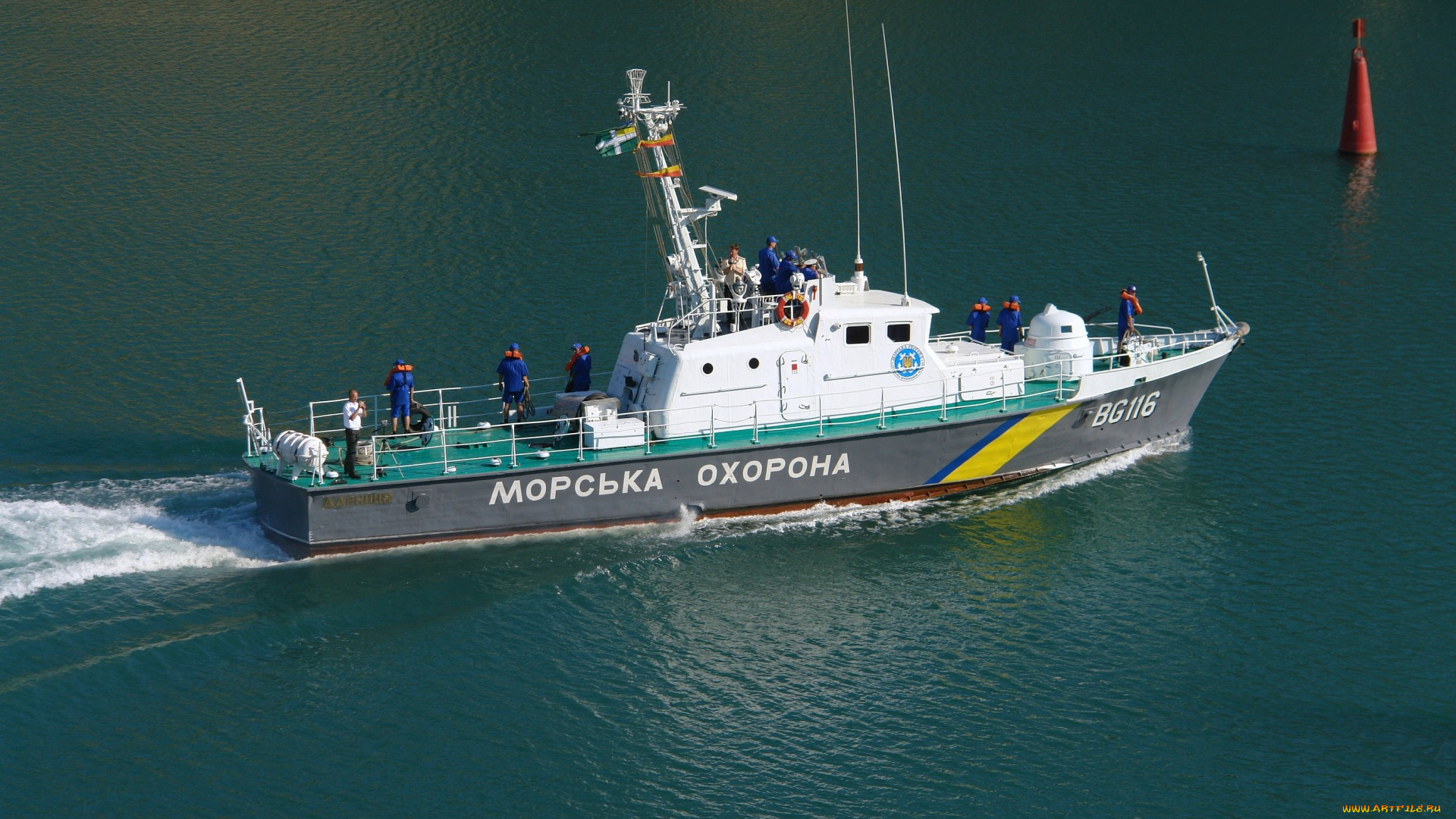 корабли, катера, охраны, береговой, Черное, море, катер, ближней, дарница, пограничный