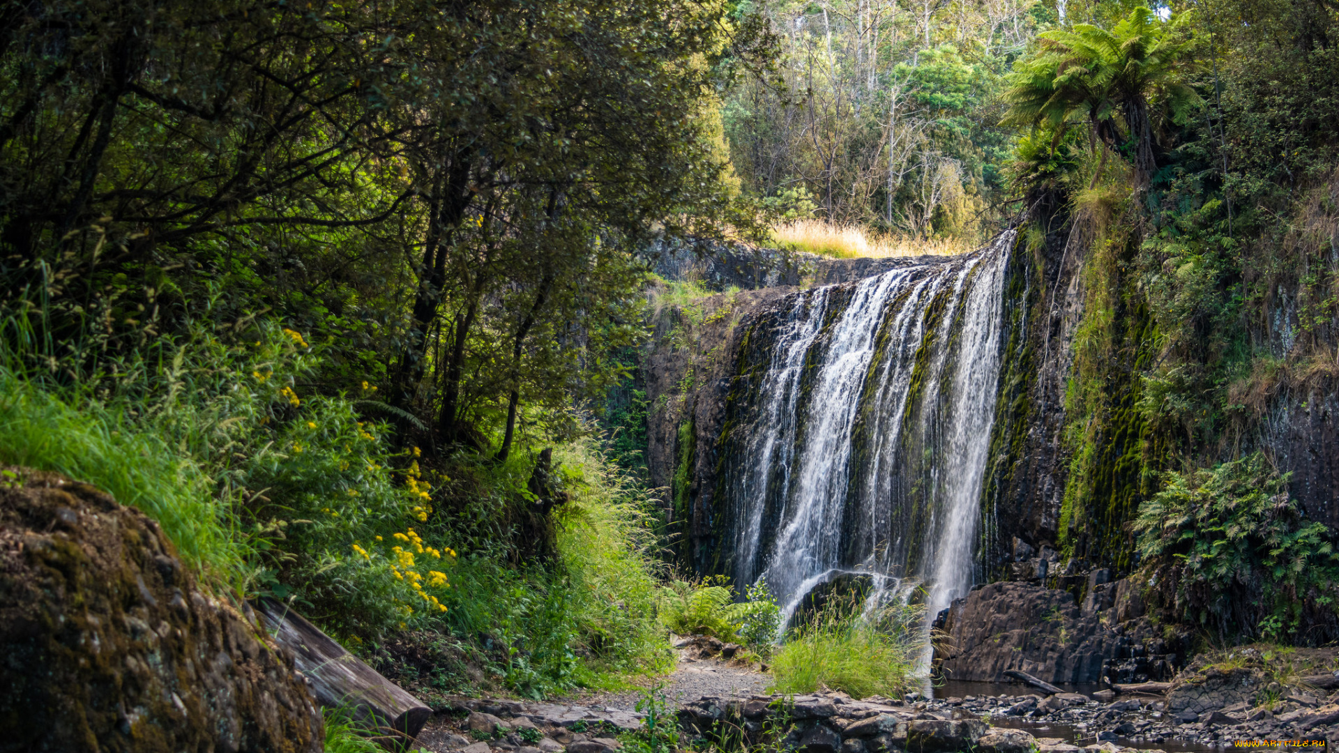 природа, водопады, простор