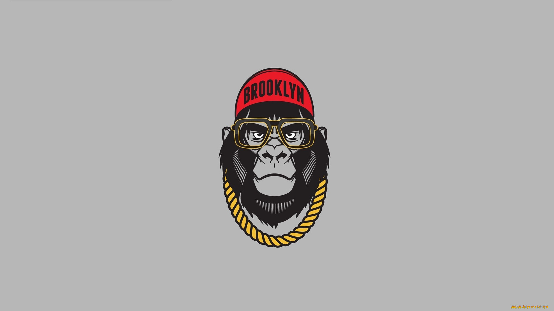 рисованное, минимализм, очки, sunglasses, юмор, горилла, minimalism, цепь, gorilla, humor, art, brooklyn, арт, caps, chain, old, dirty, dermot, кепка