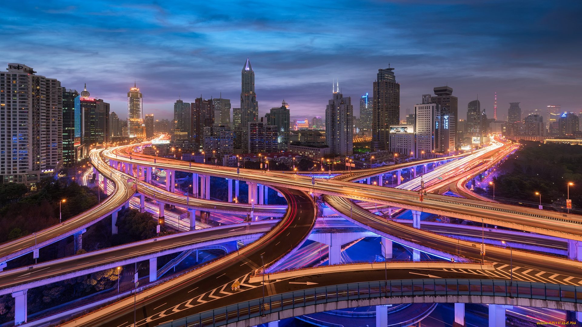 shanghai, города, шанхай, , китай, река, лес