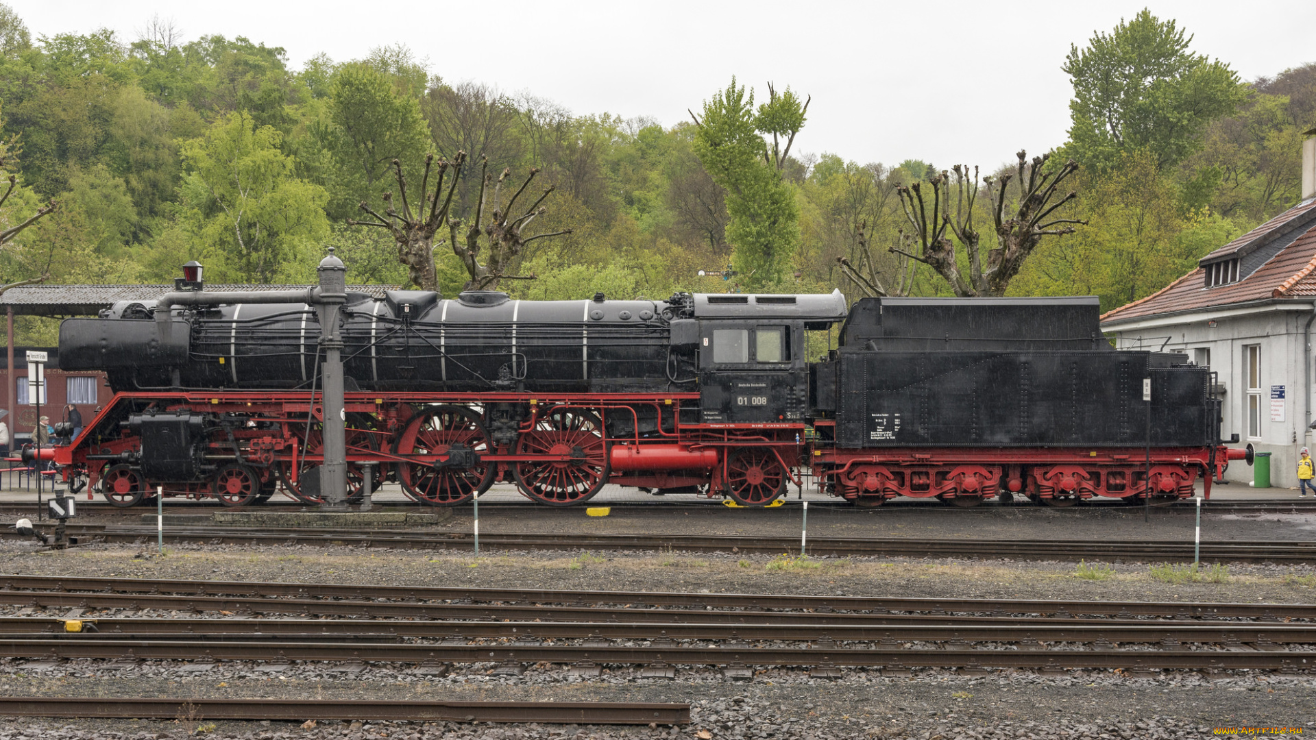 техника, паровозы, паровоз, рельсы