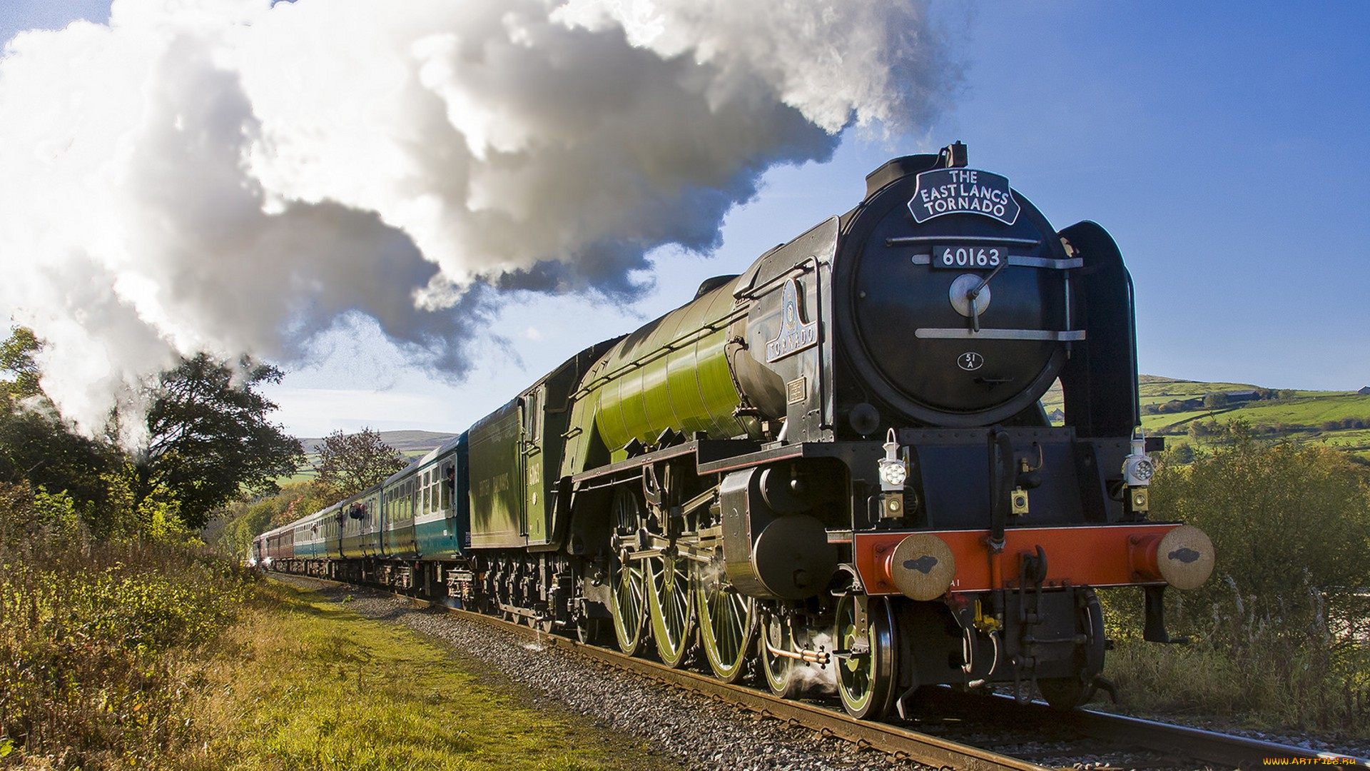 техника, паровозы, паровоз, рельсы