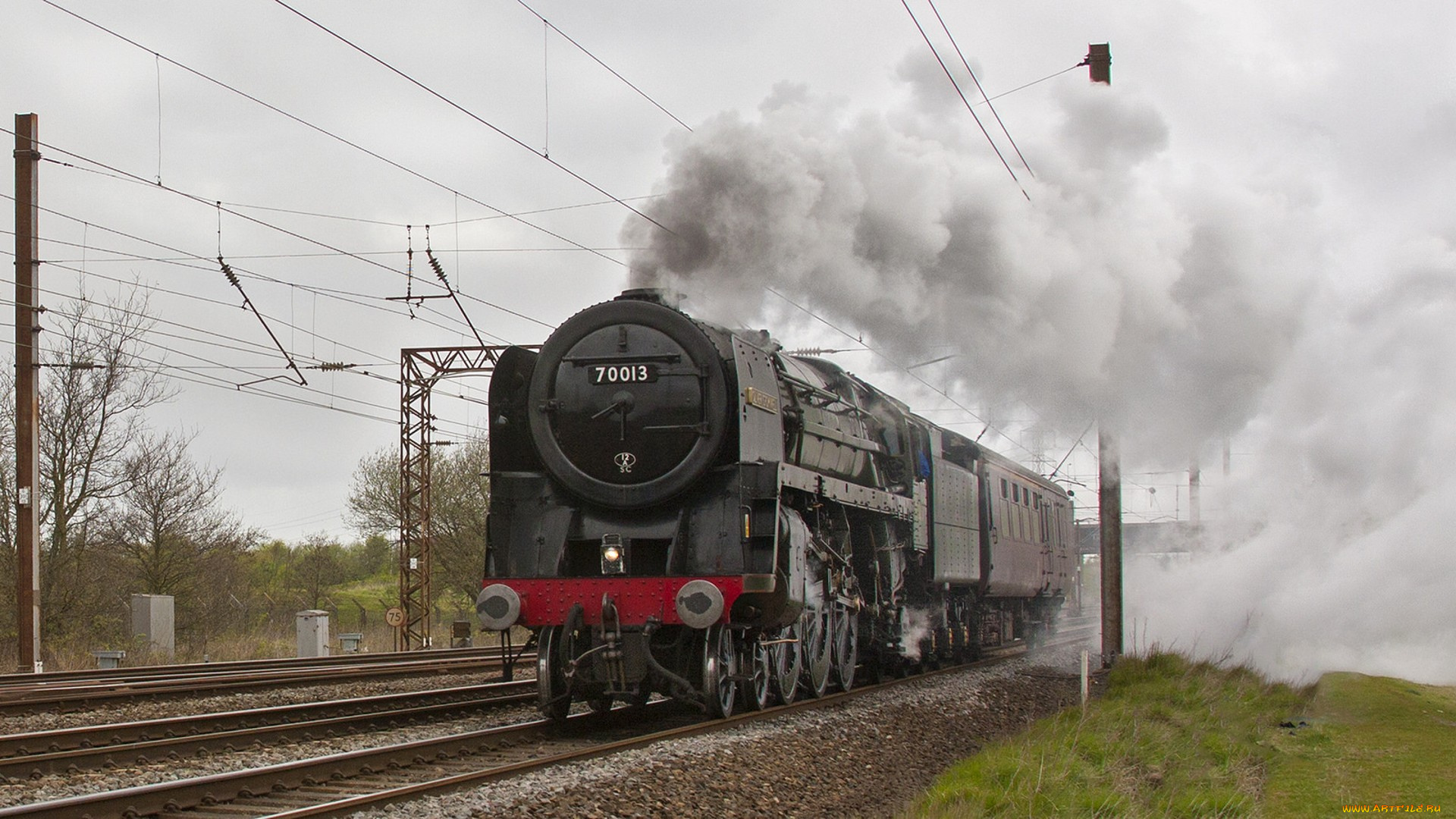 техника, паровозы, паровоз, рельсы