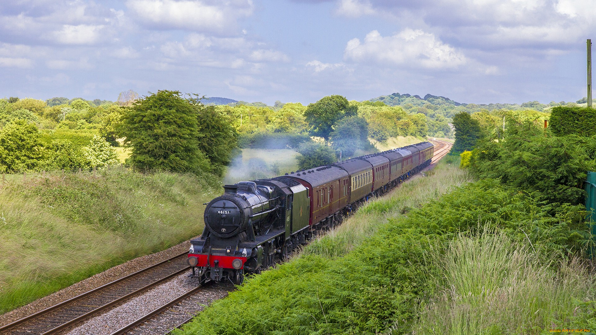 техника, паровозы, паровоз, рельсы