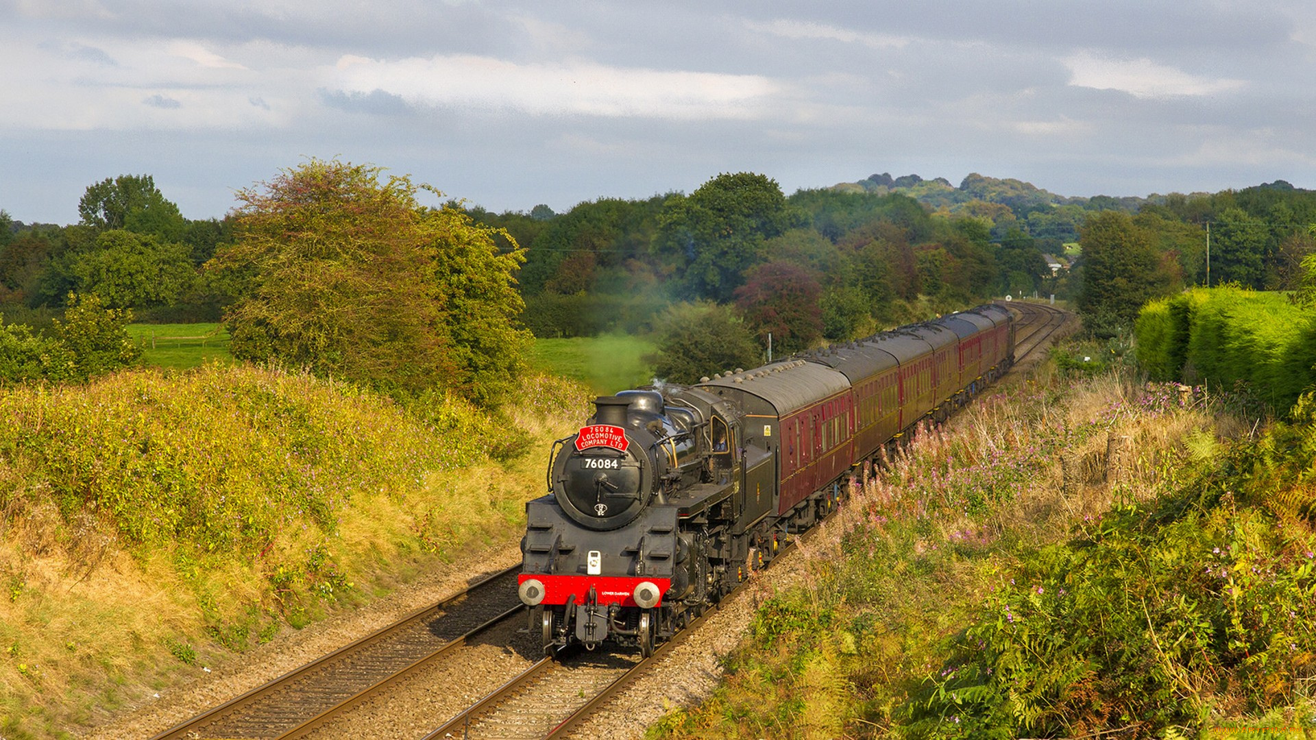 техника, паровозы, паровоз, рельсы