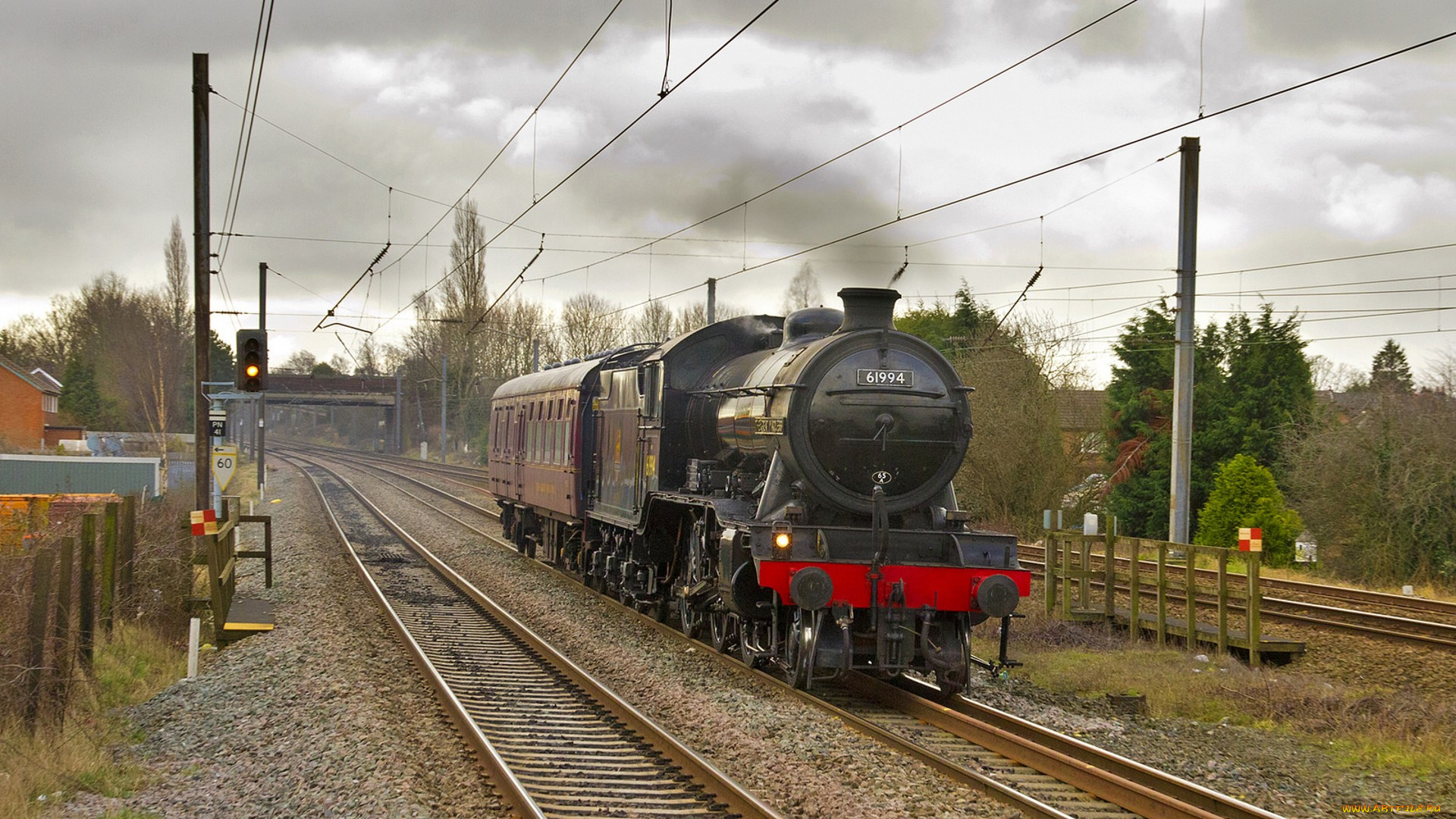 техника, паровозы, паровоз, рельсы