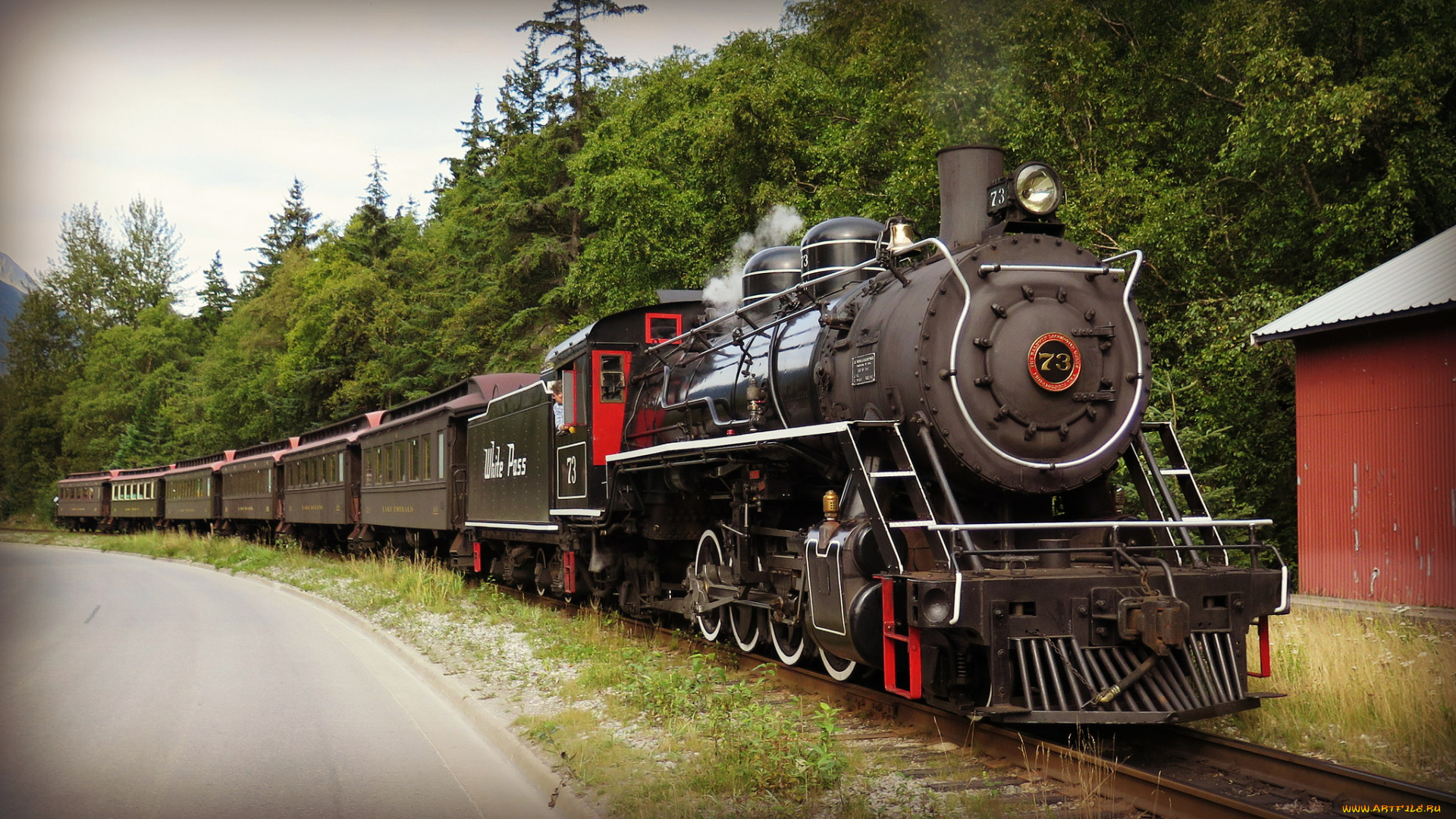 техника, паровозы, рельсы, паровоз