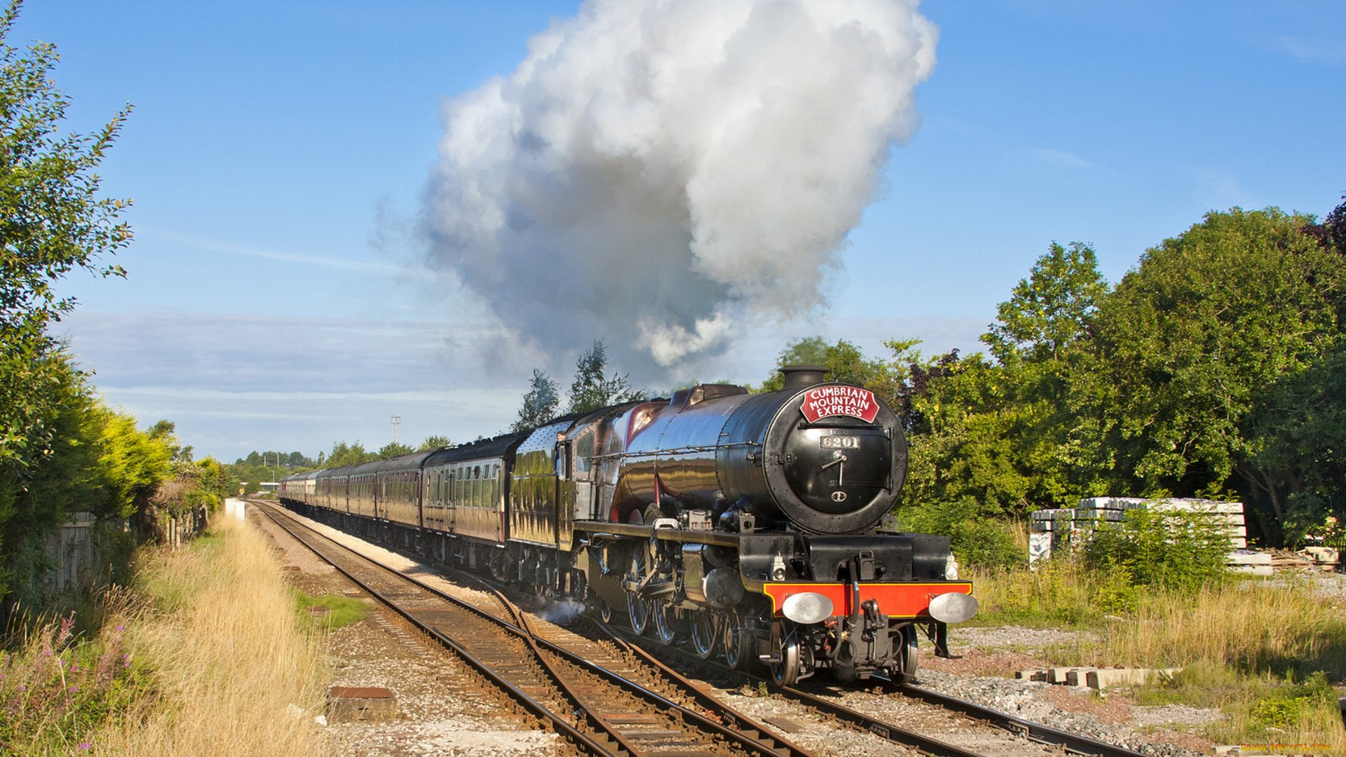 техника, паровозы, рельсы, паровоз