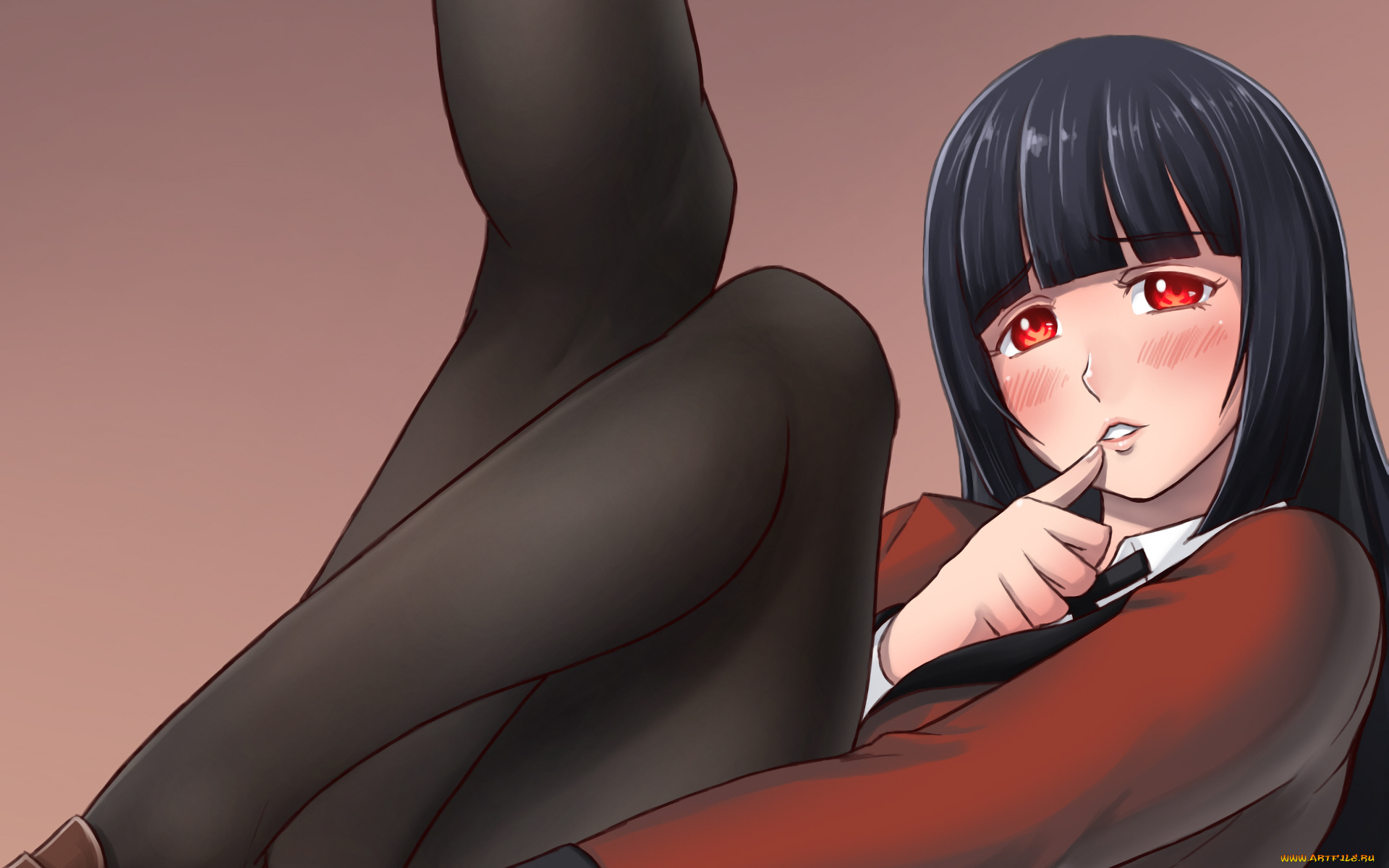 аниме, kakegurui, девушка